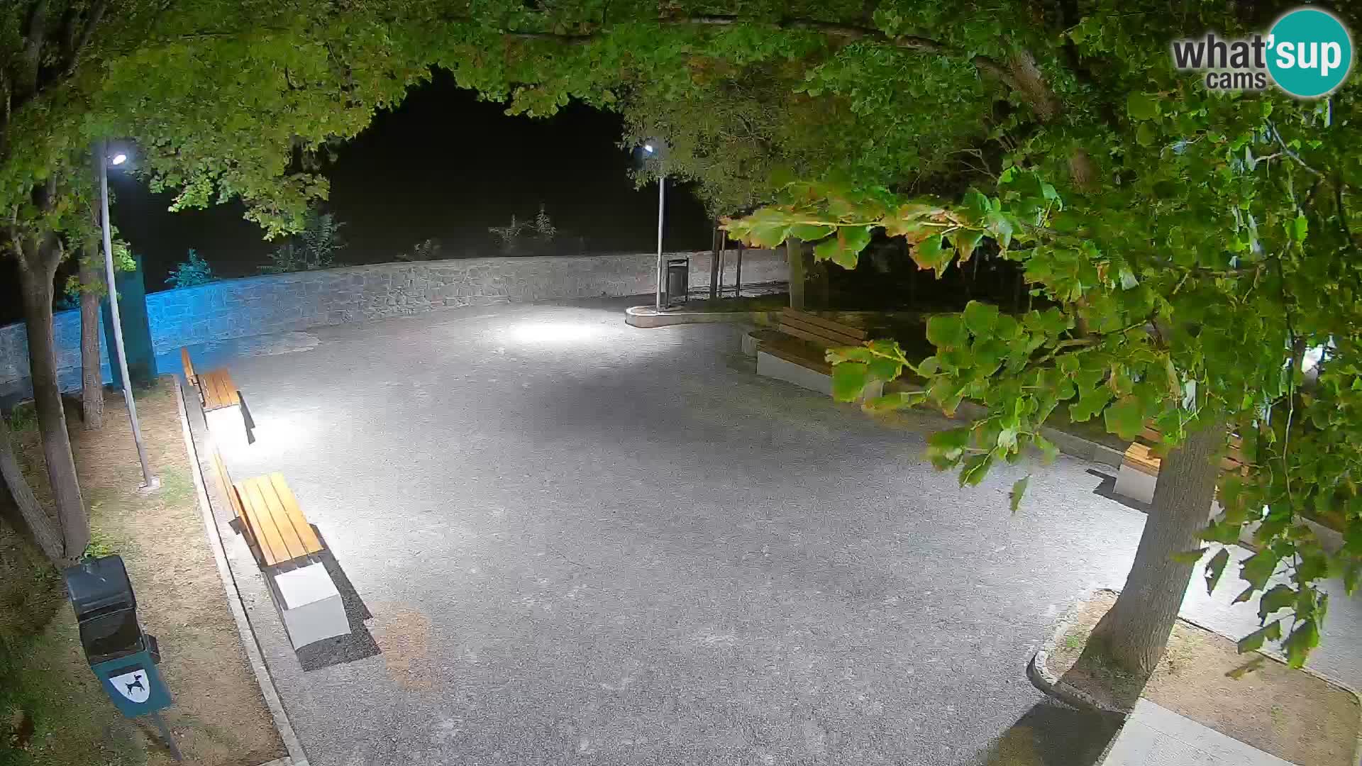 Senj Live Webcam – Schriftstellerpark und Velebit-Kanal