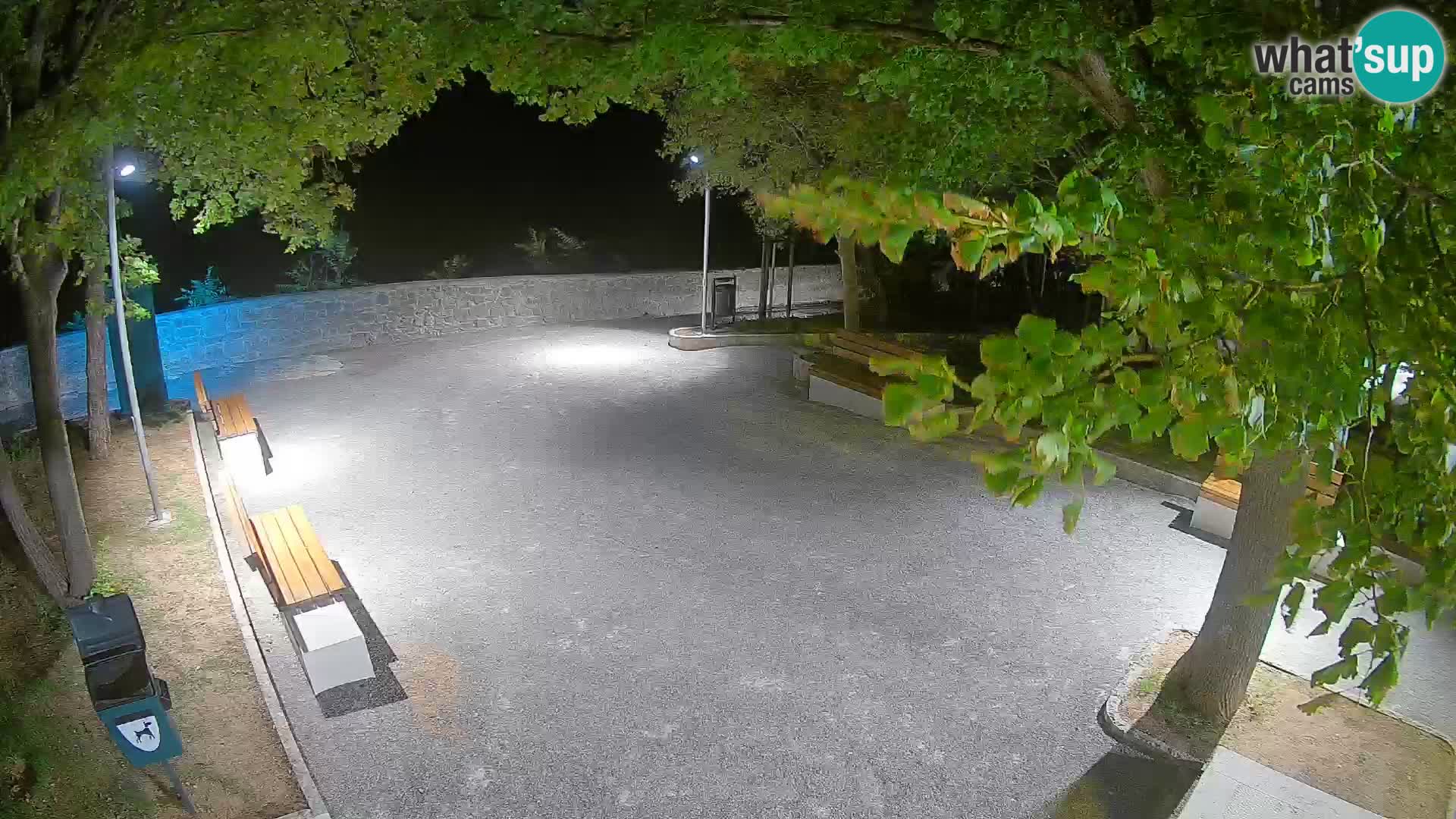 Senj Live Cam – Writers’ Park and the Velebit Channel