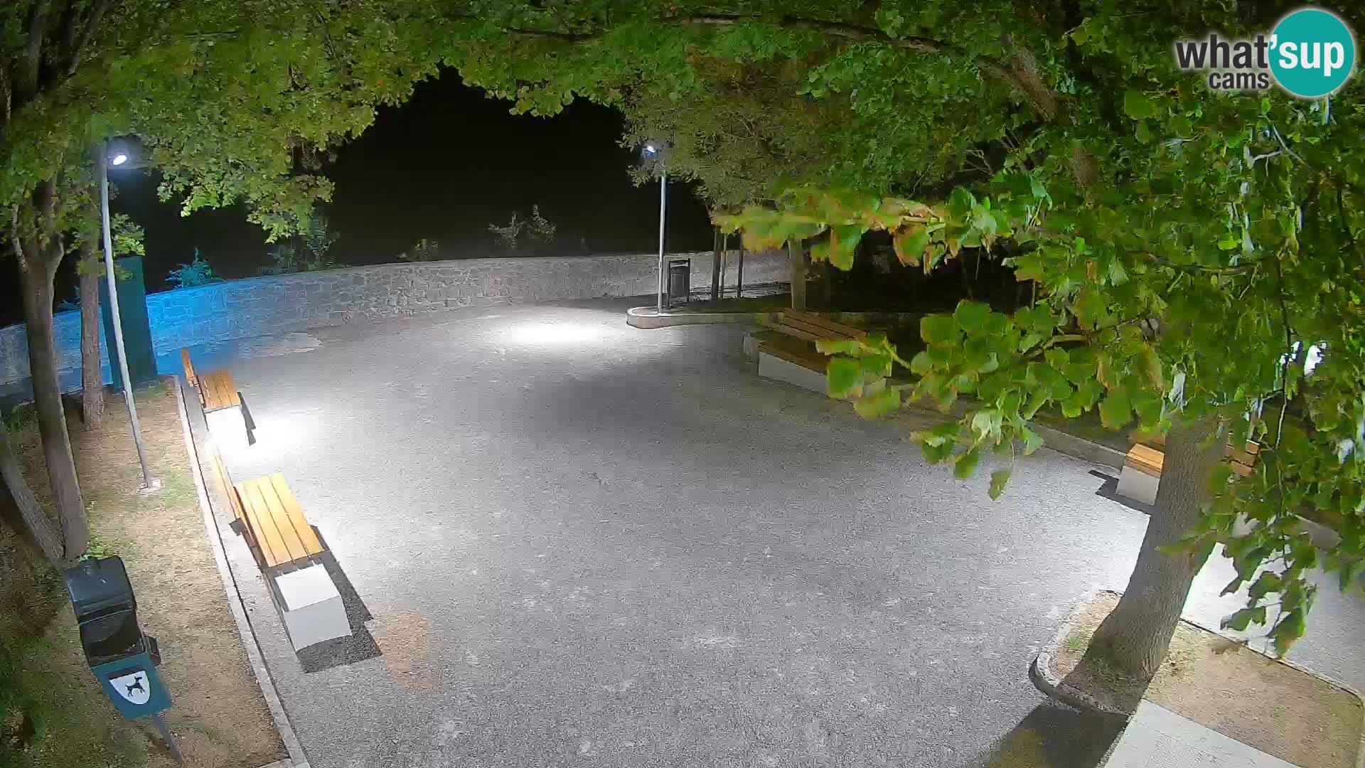 Senj Live Cam – Writers’ Park and the Velebit Channel