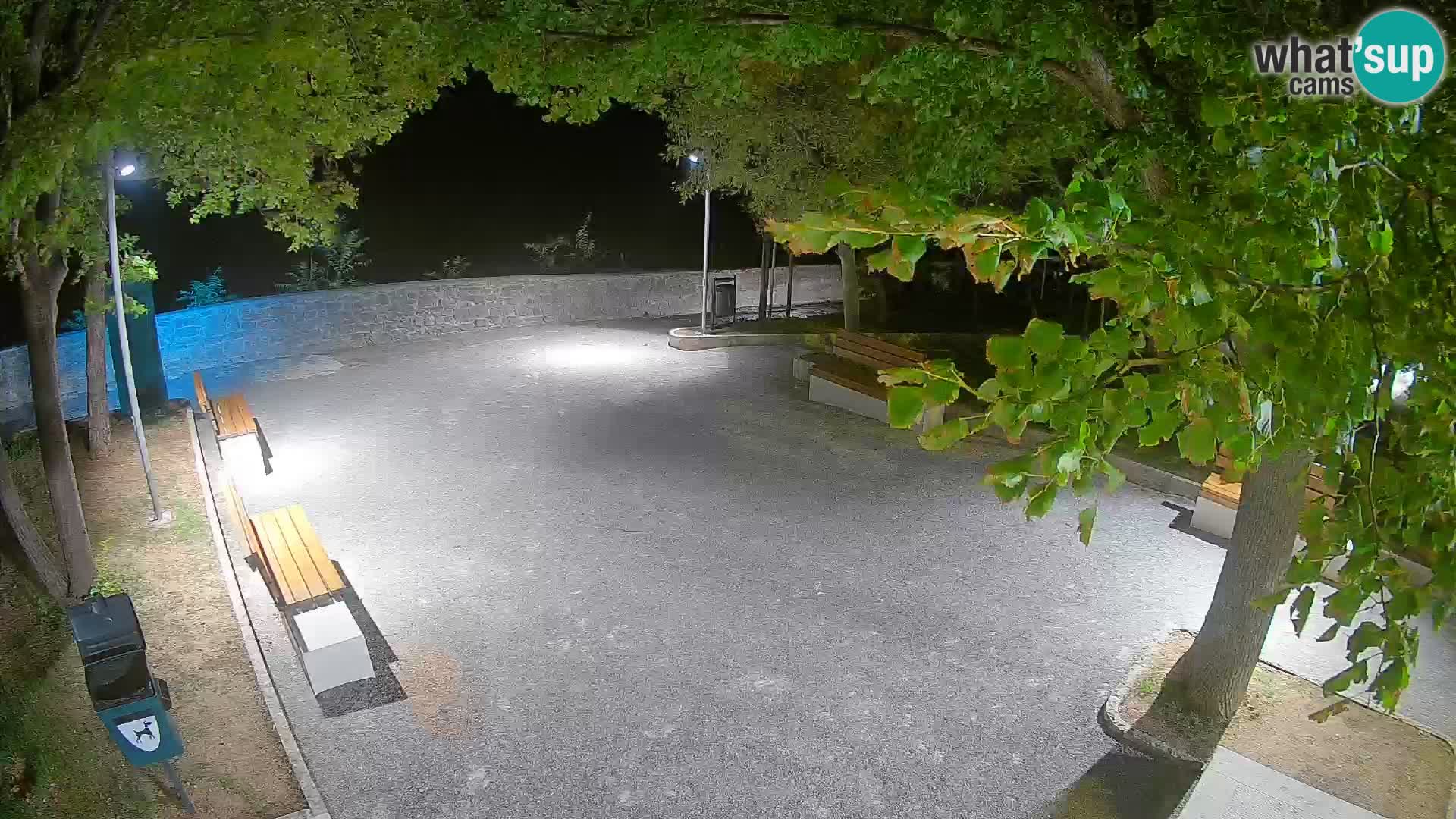 Senj Live Cam – Writers’ Park and the Velebit Channel