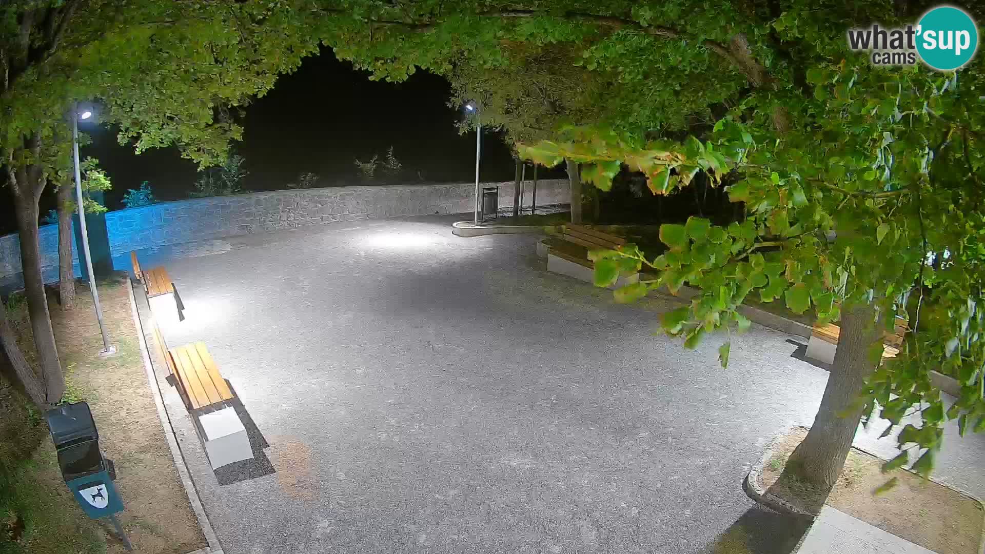Senj Live Cam – Writers’ Park and the Velebit Channel