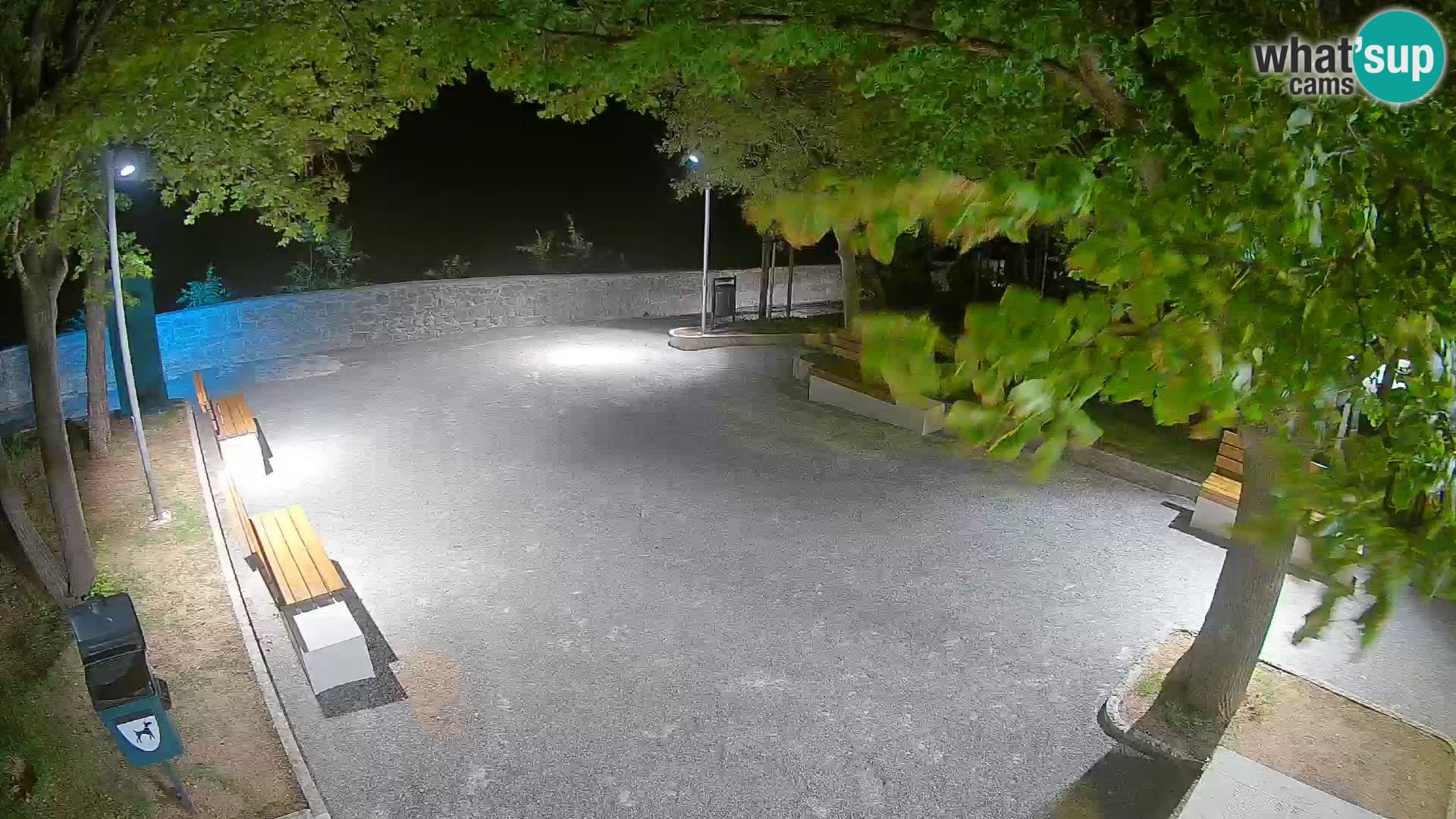 Senj Live Webcam – Schriftstellerpark und Velebit-Kanal