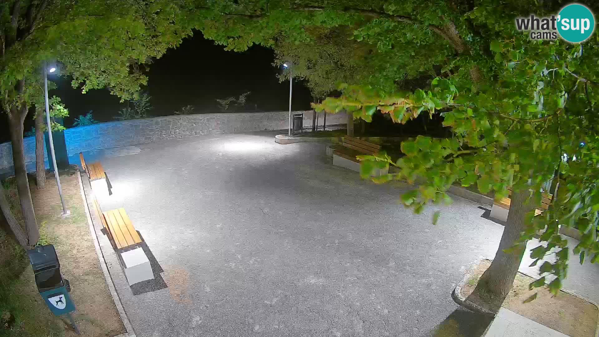 Senj Live Cam – Writers’ Park and the Velebit Channel