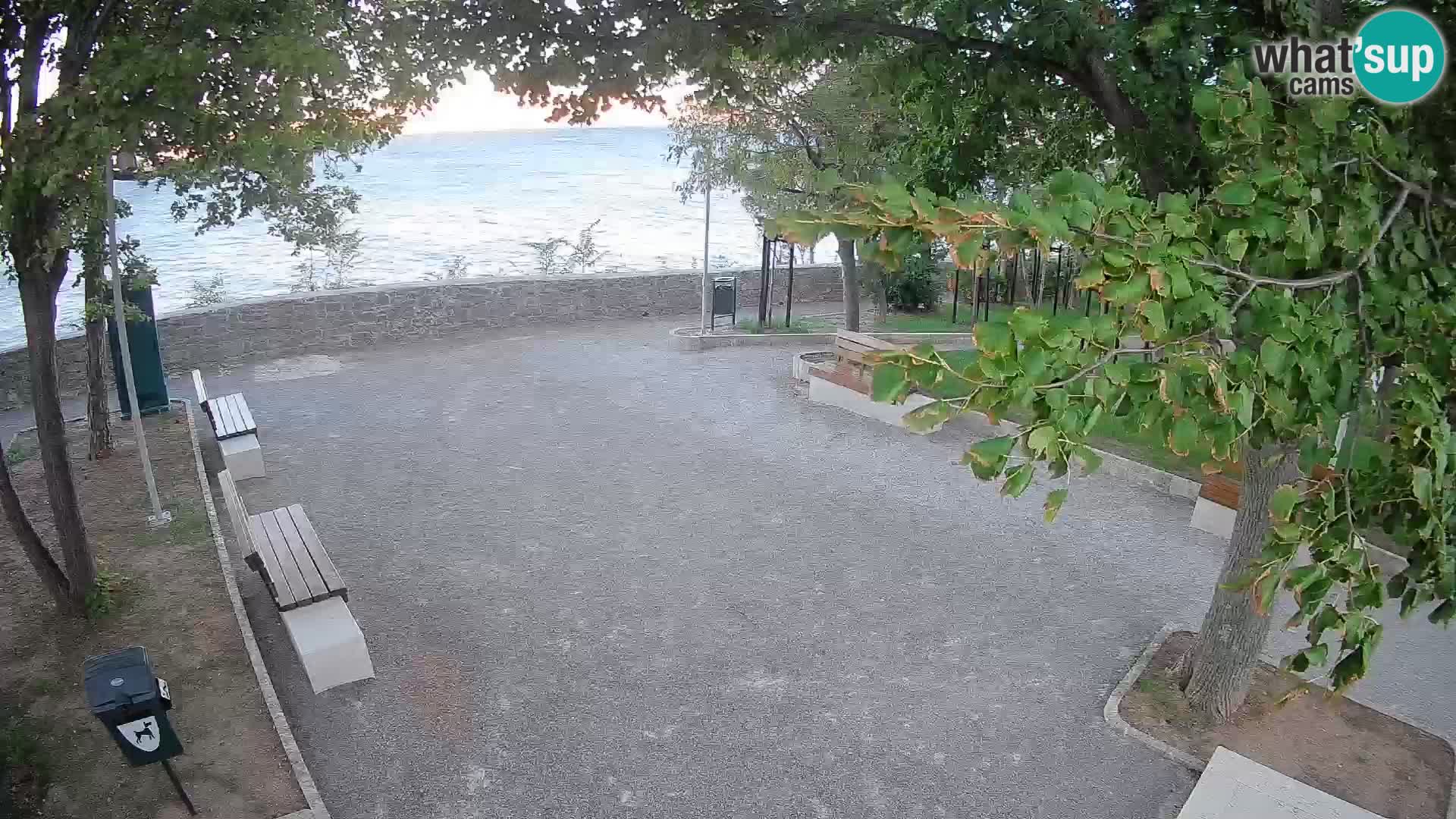 Senj Live Cam – Writers’ Park and the Velebit Channel