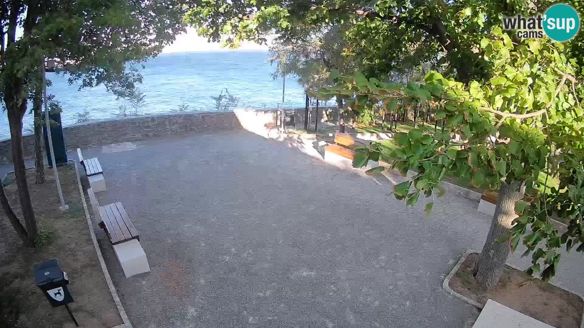 Senj Live Cam – Writers’ Park and the Velebit Channel