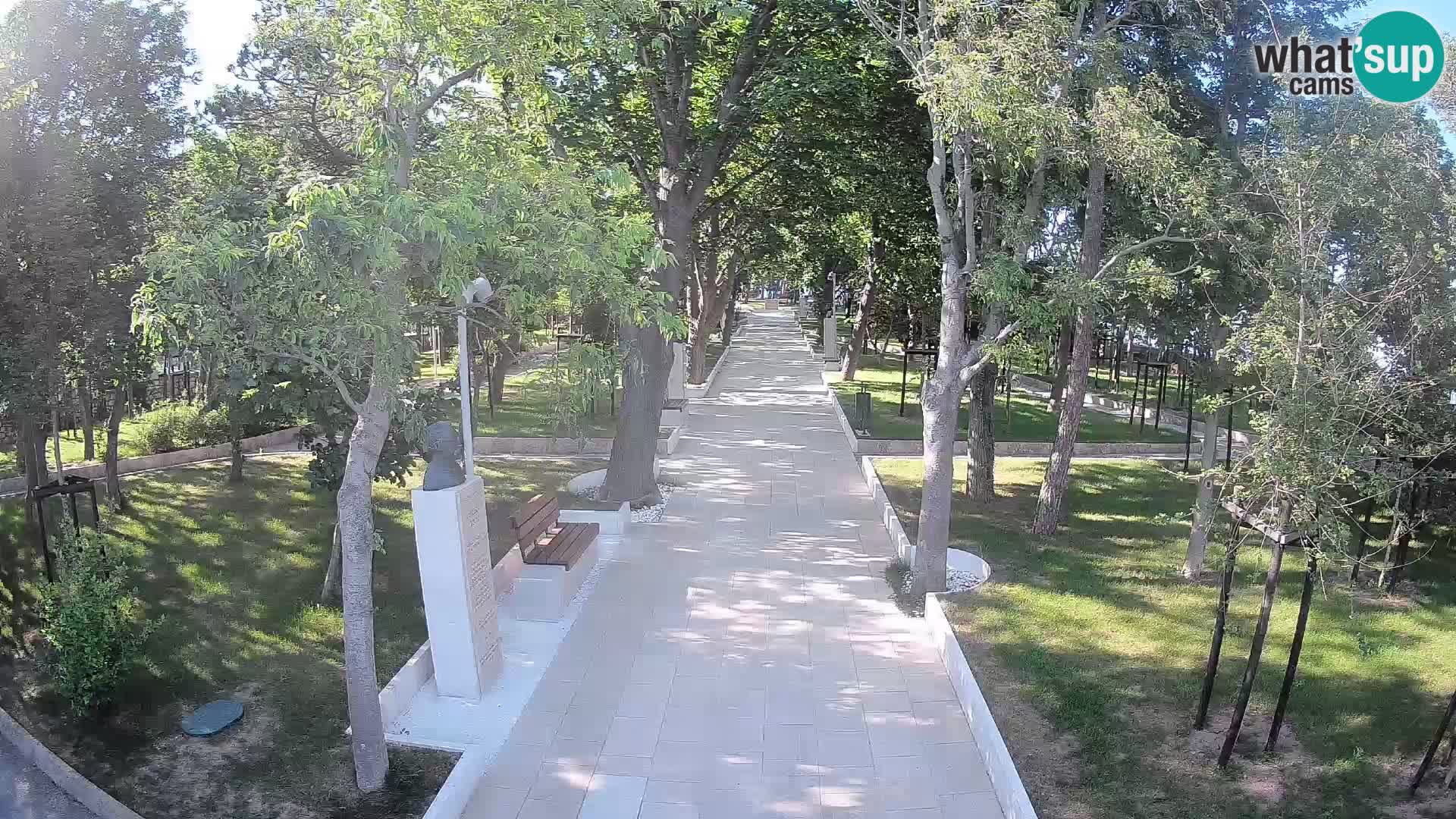 Writers’ Park Webcam Senj – Live by the Sea