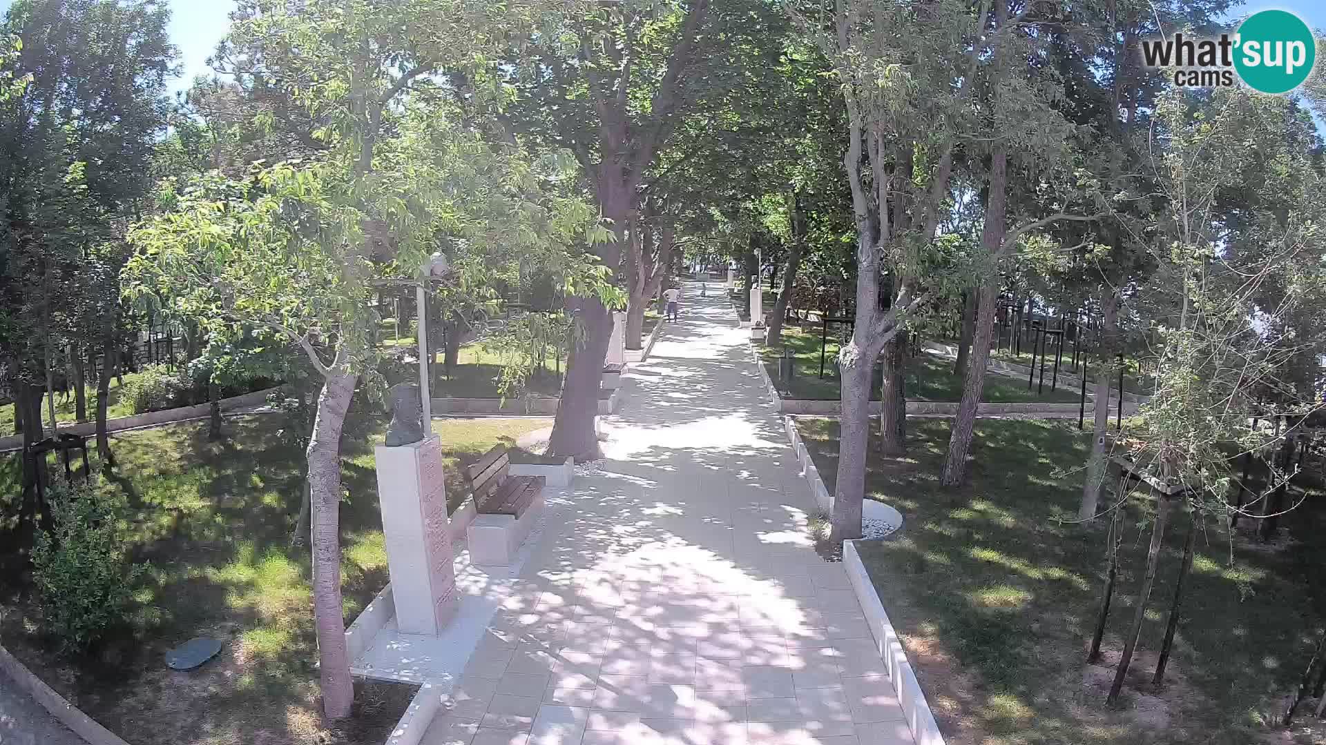 Webcam Schriftstellerpark Senj – Live am Meer