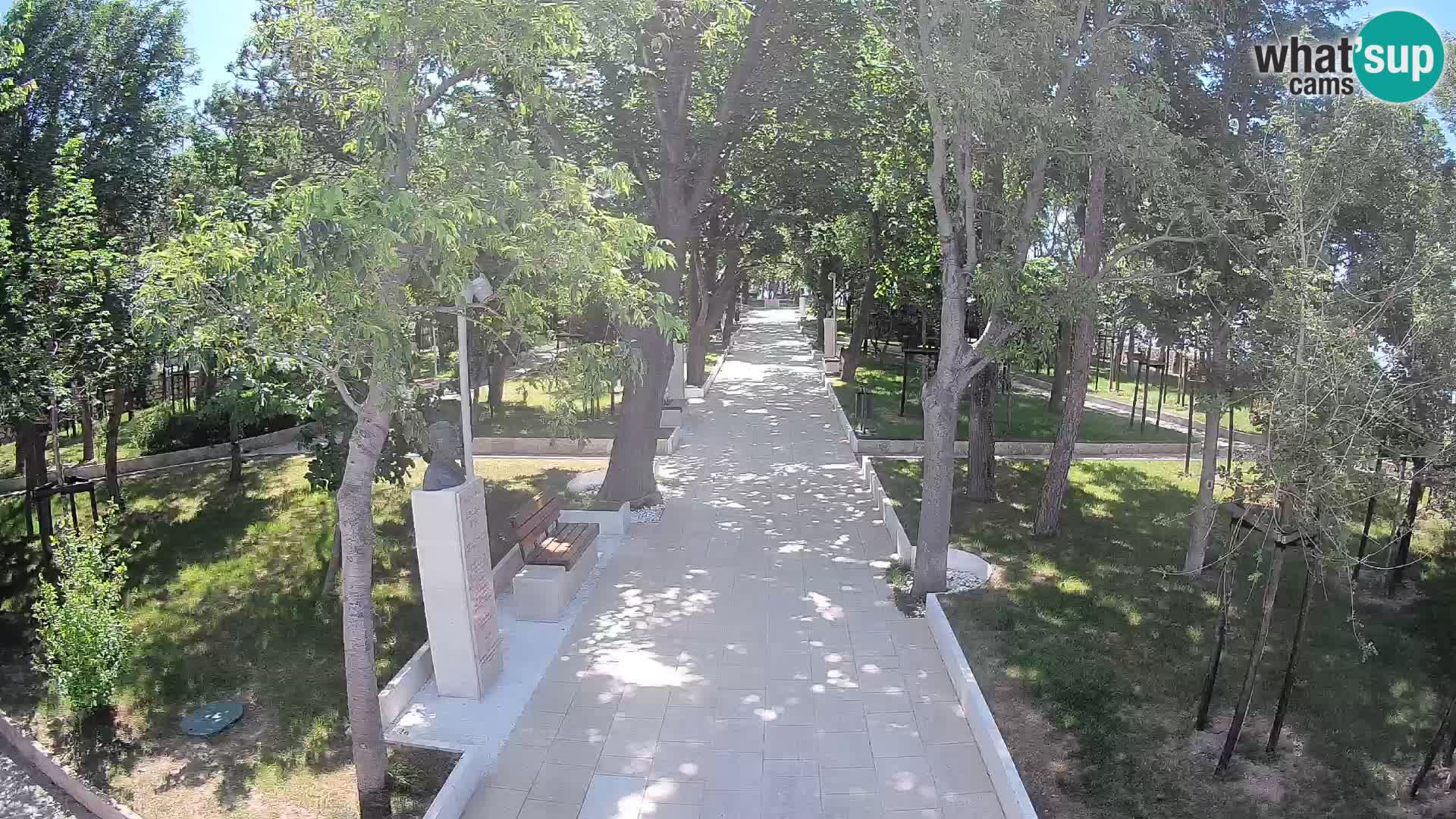 Writers’ Park Webcam Senj – Live by the Sea