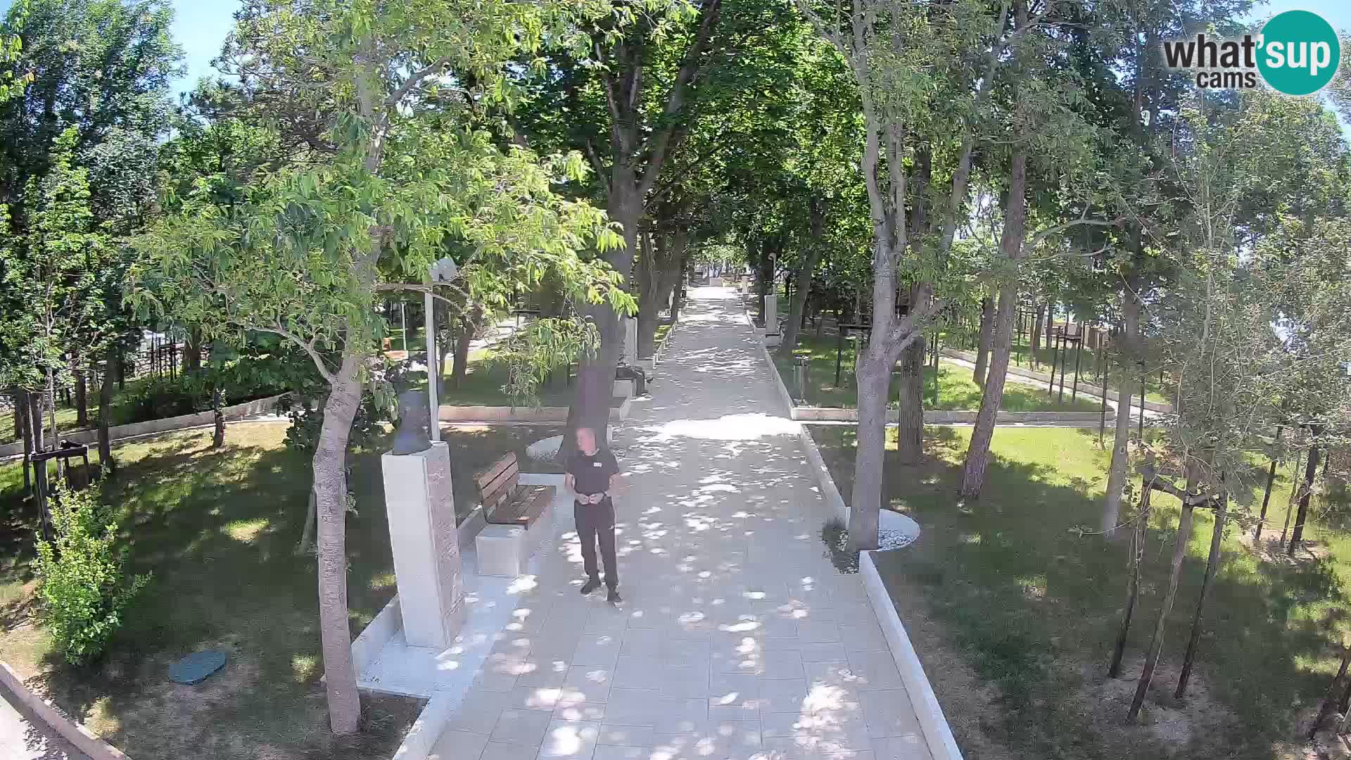 Webcam Schriftstellerpark Senj – Live am Meer