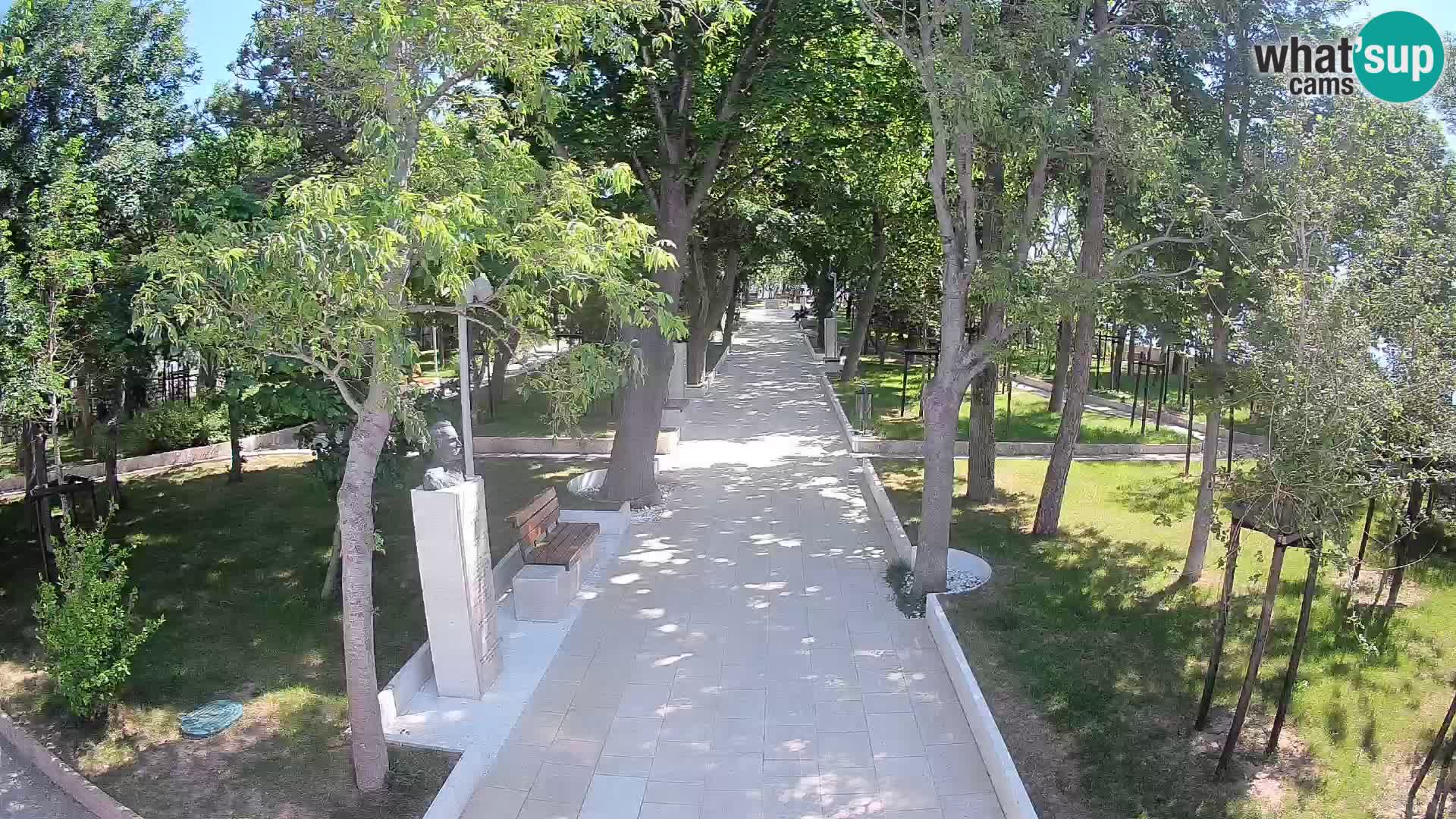 Writers’ Park Webcam Senj – Live by the Sea