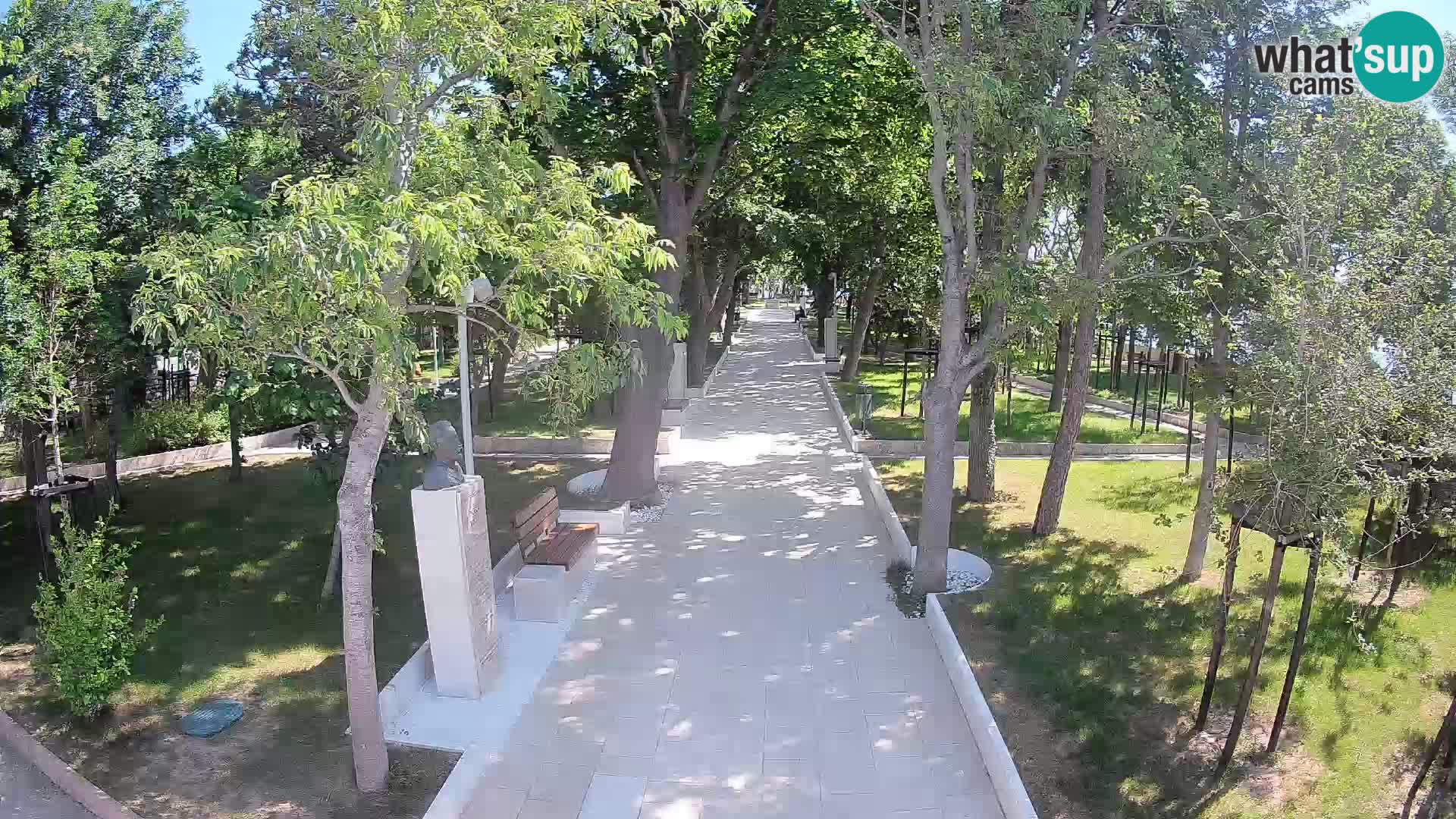 Writers’ Park Webcam Senj – Live by the Sea