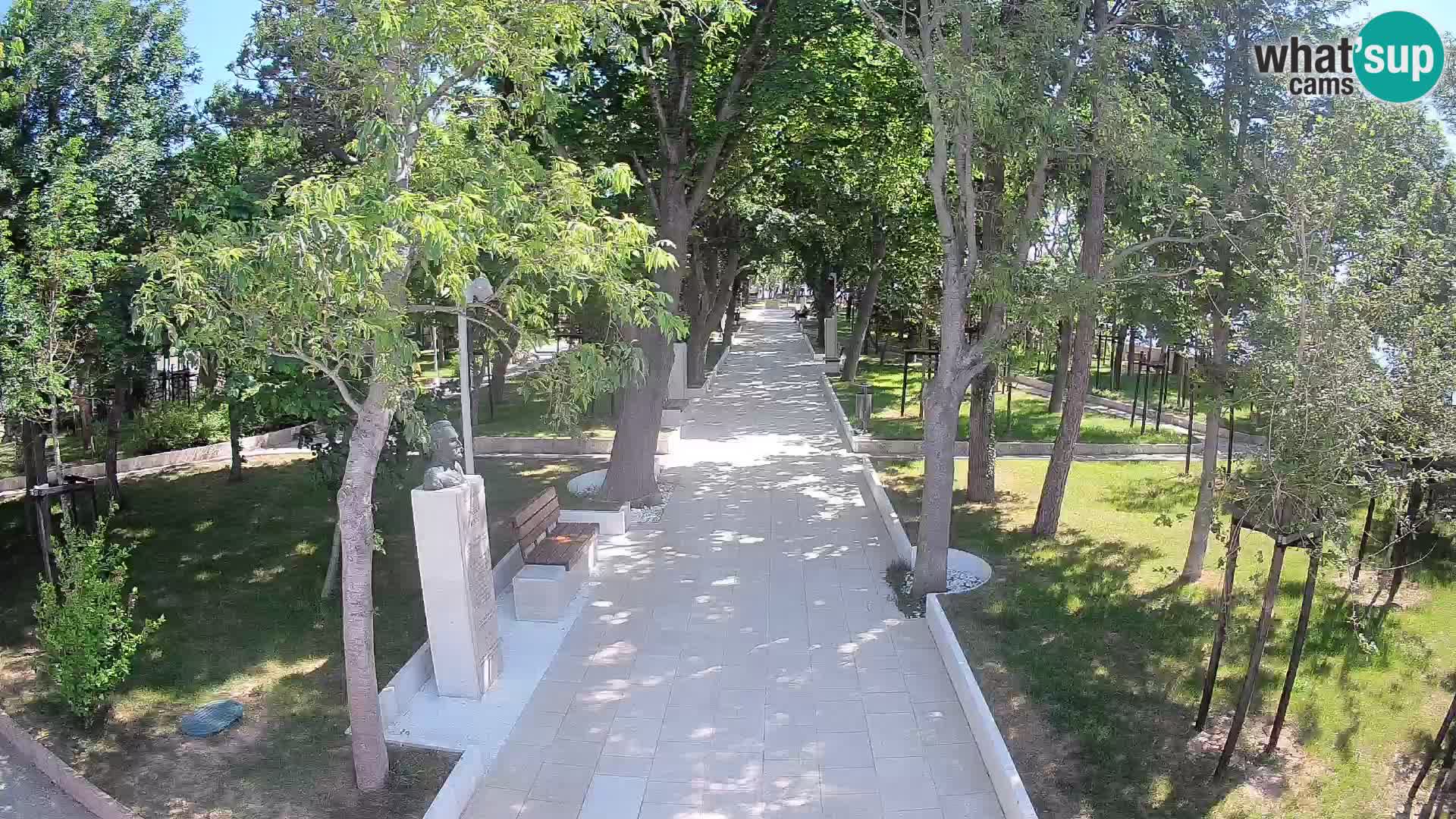 Writers’ Park Webcam Senj – Live by the Sea