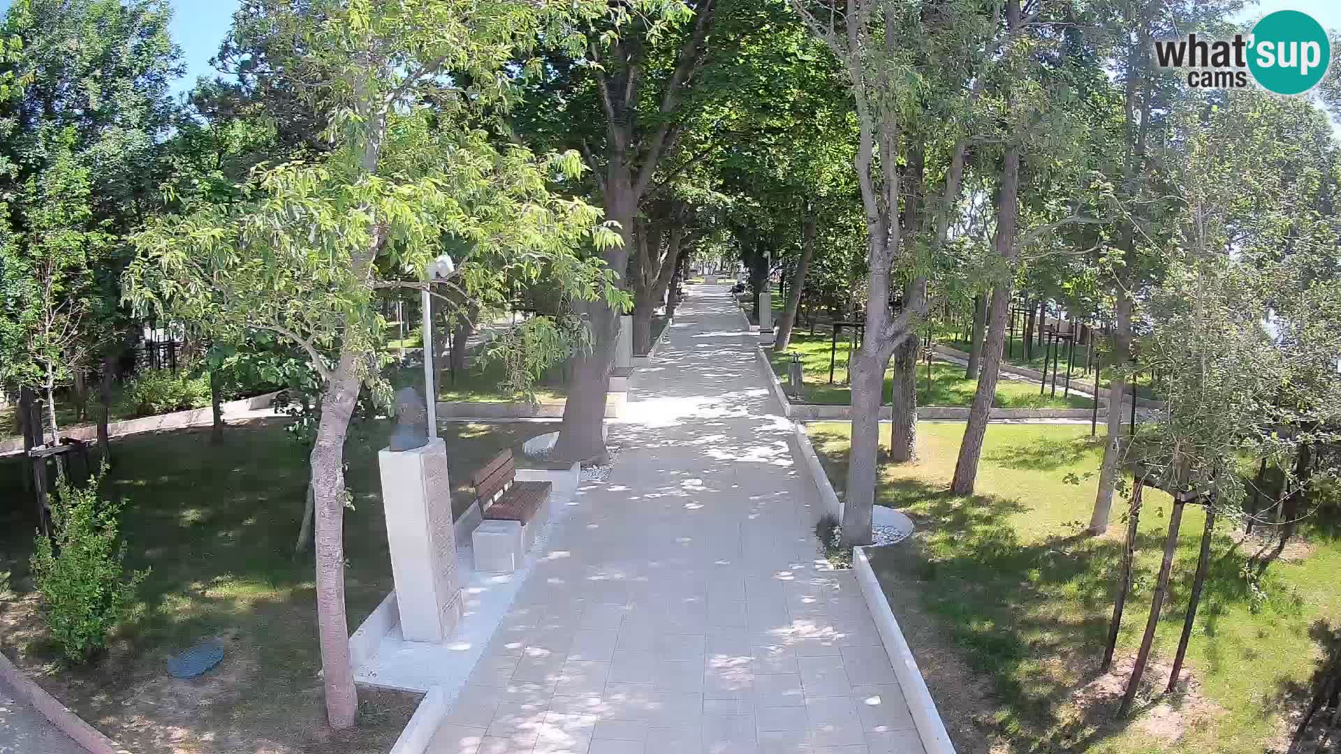 Webcam Schriftstellerpark Senj – Live am Meer