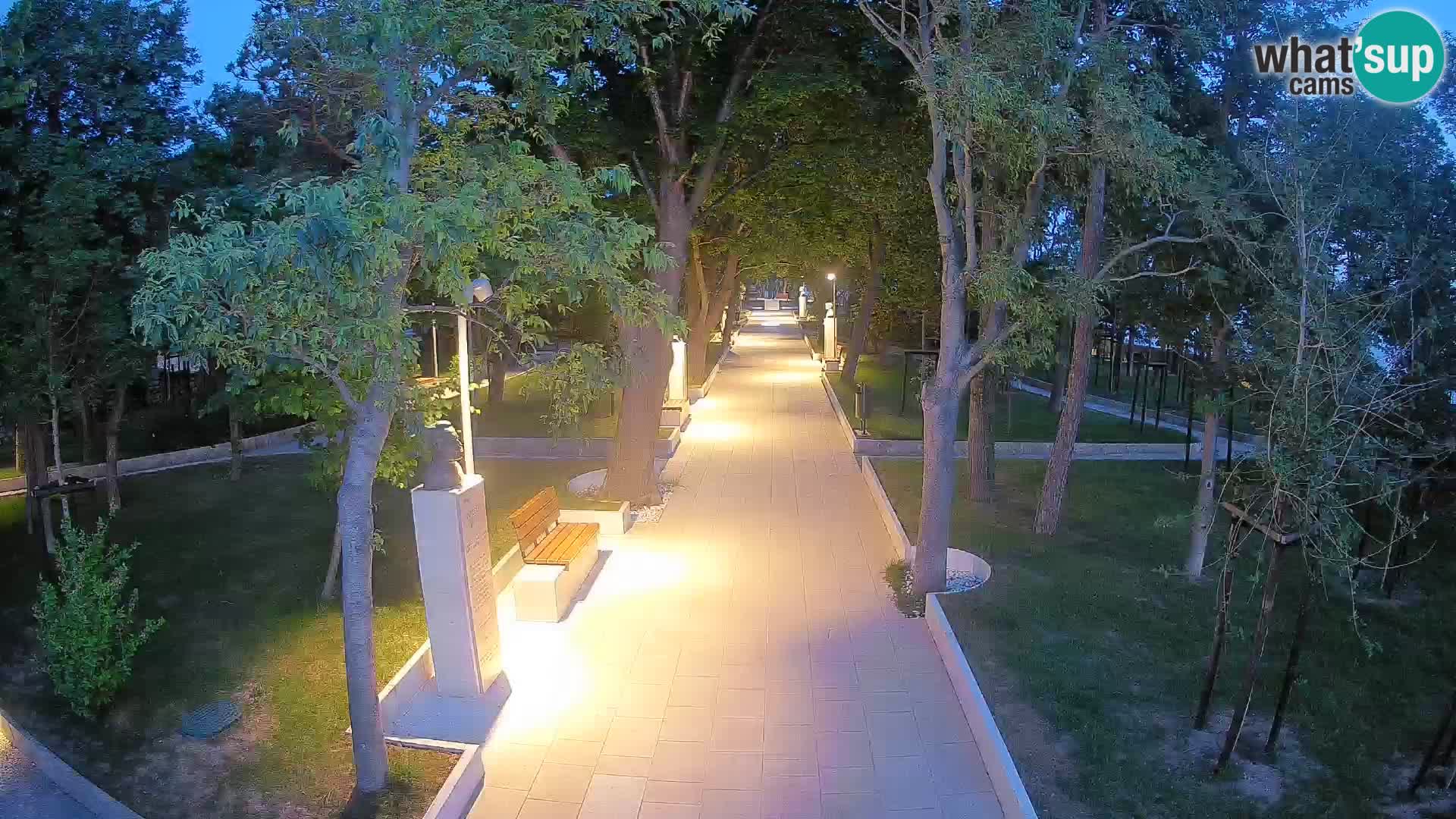Writers’ Park Webcam Senj – Live by the Sea