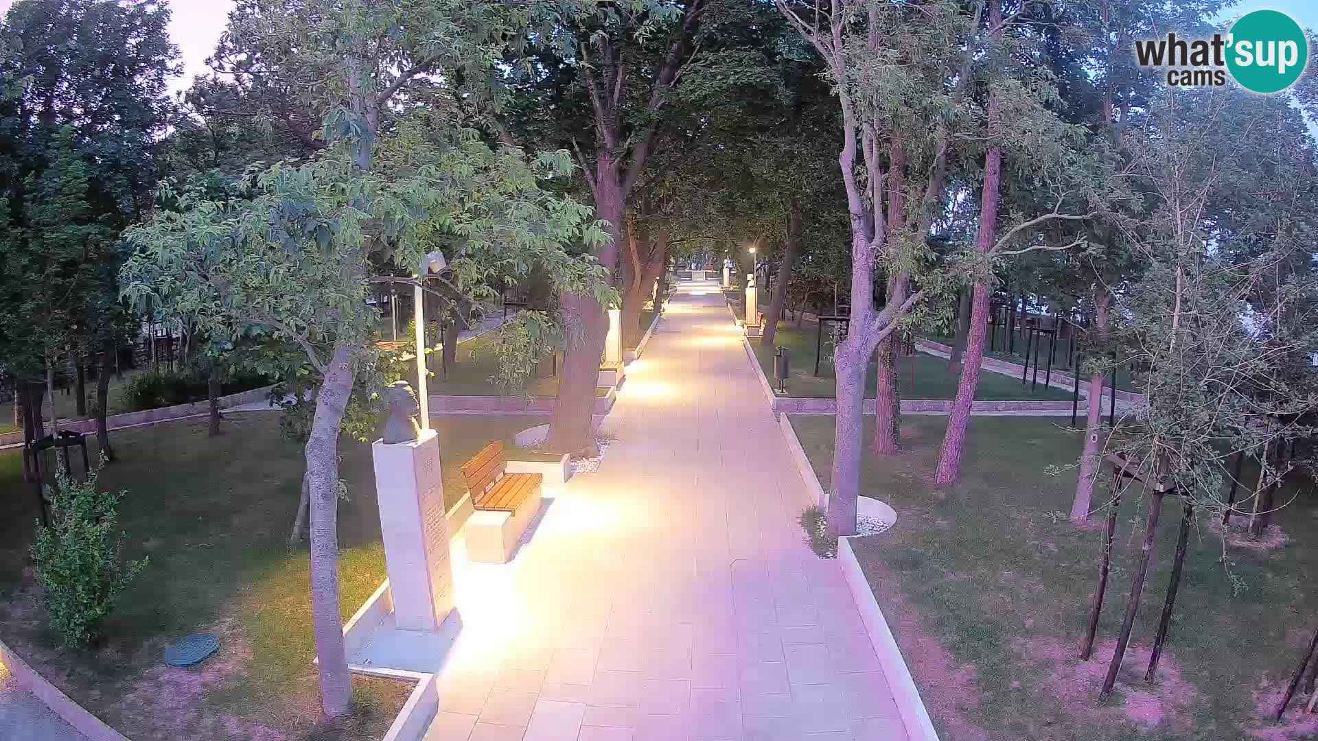 Writers’ Park Webcam Senj – Live by the Sea