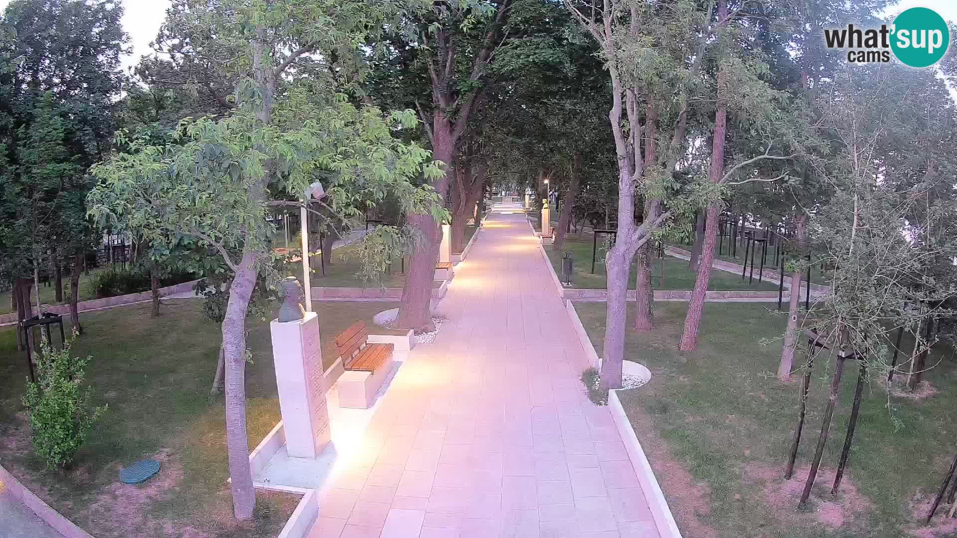 Webcam Schriftstellerpark Senj – Live am Meer