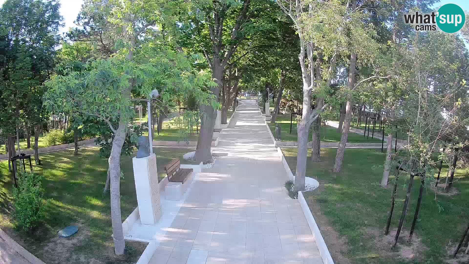 Webcam Schriftstellerpark Senj – Live am Meer
