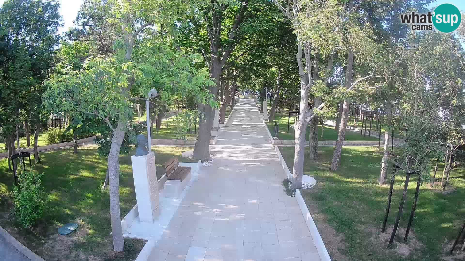 Webcam Schriftstellerpark Senj – Live am Meer