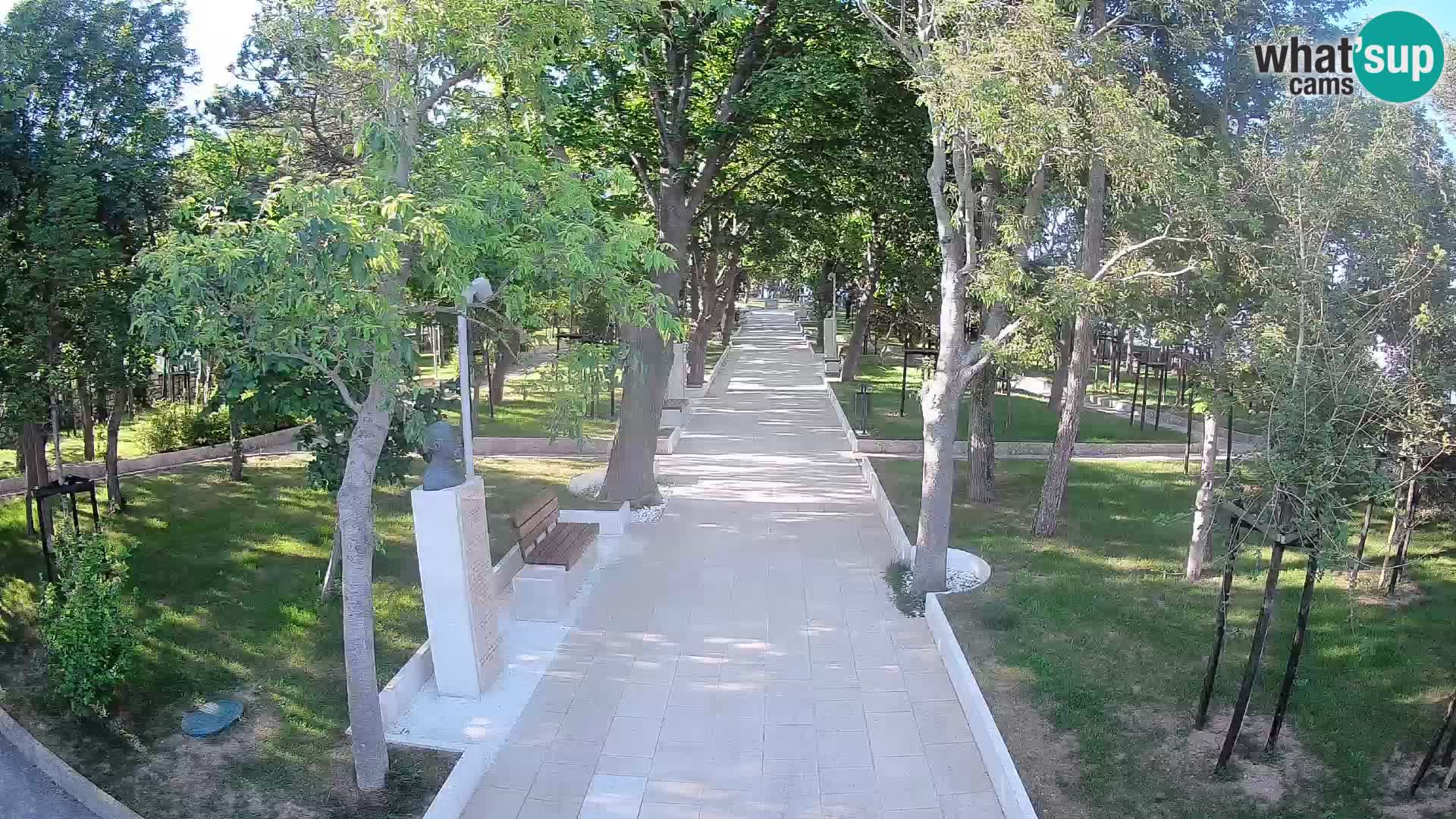 Writers’ Park Webcam Senj – Live by the Sea
