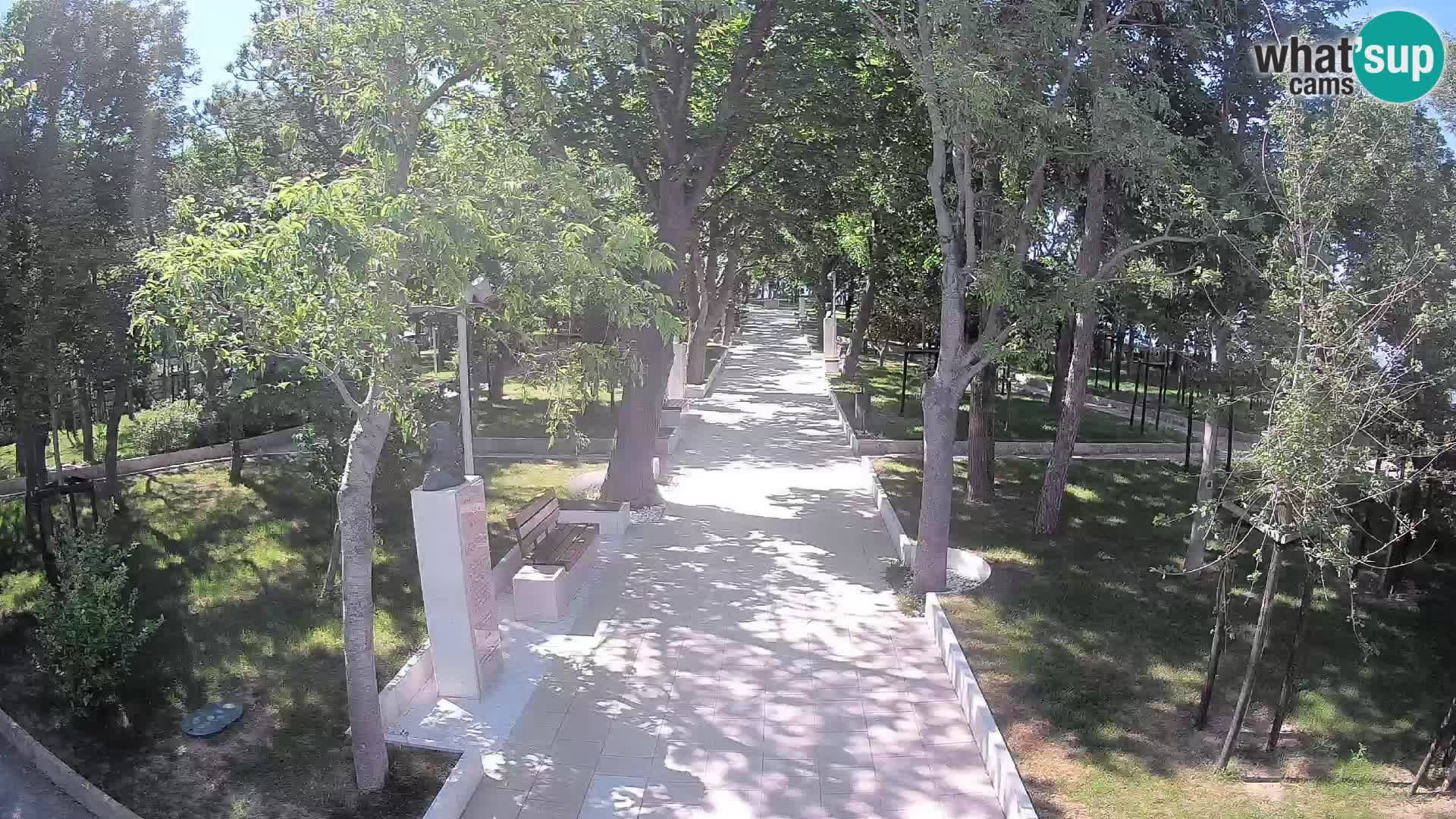 Webcam Schriftstellerpark Senj – Live am Meer