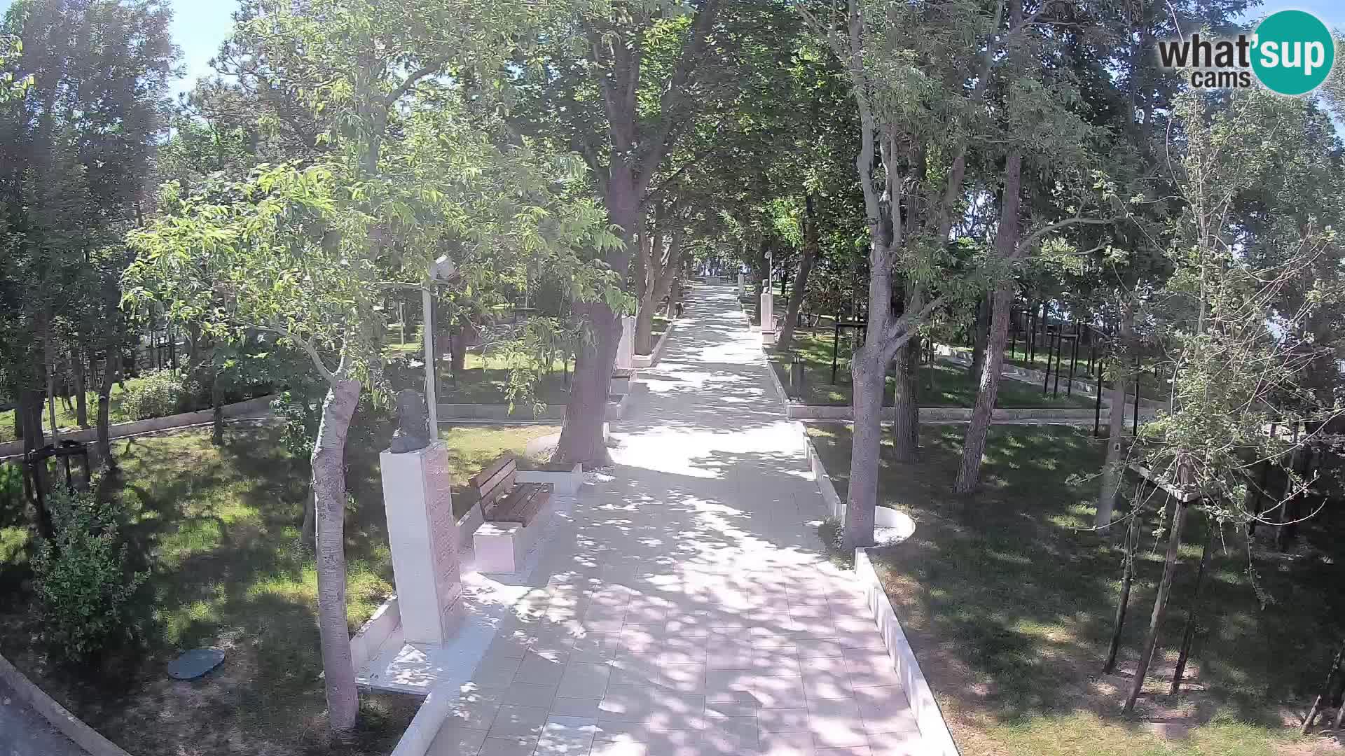 Writers’ Park Webcam Senj – Live by the Sea