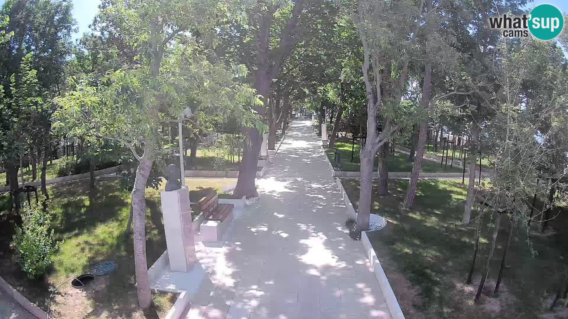 Writers’ Park Webcam Senj – Live by the Sea