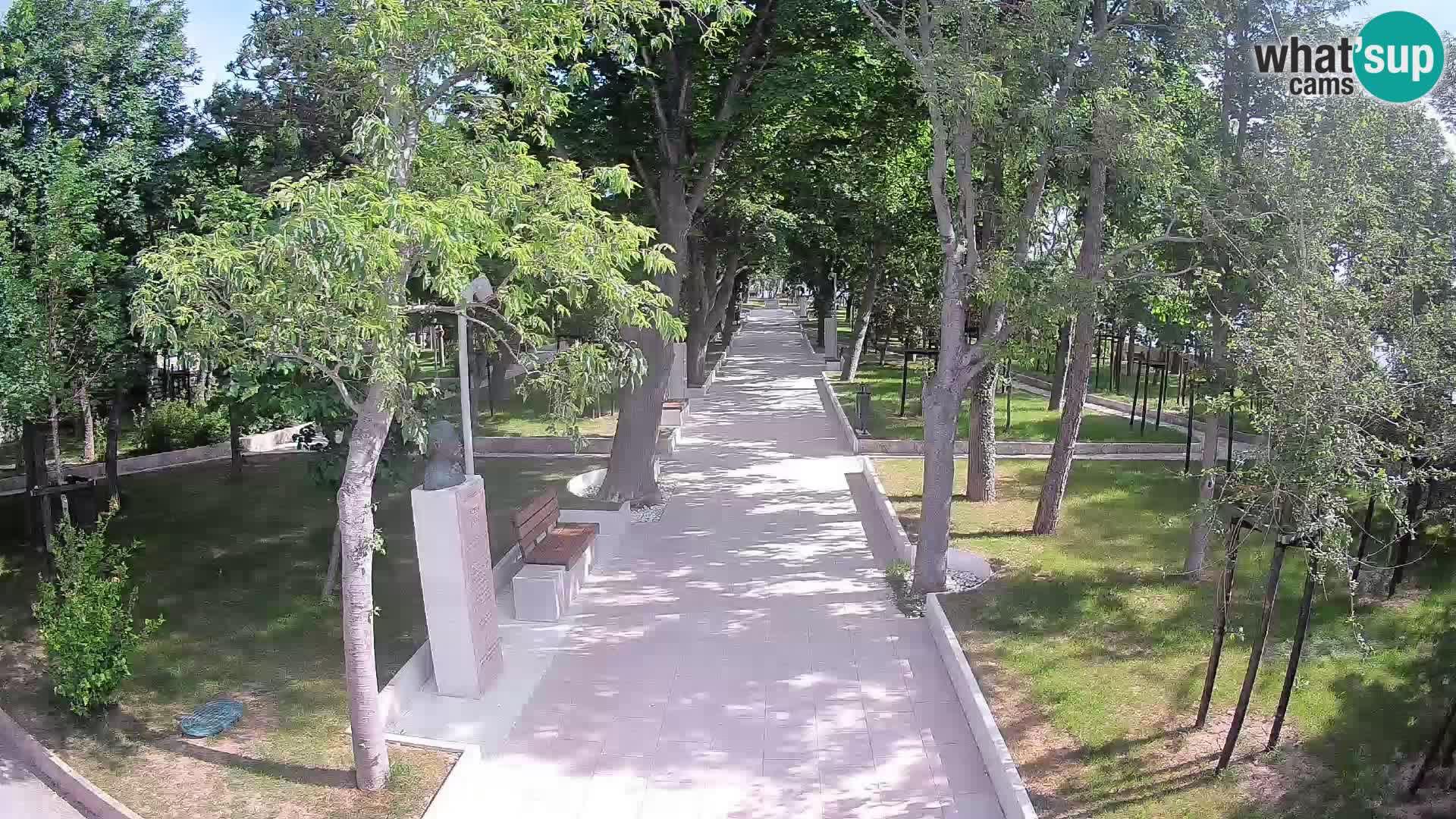 Webcam Schriftstellerpark Senj – Live am Meer