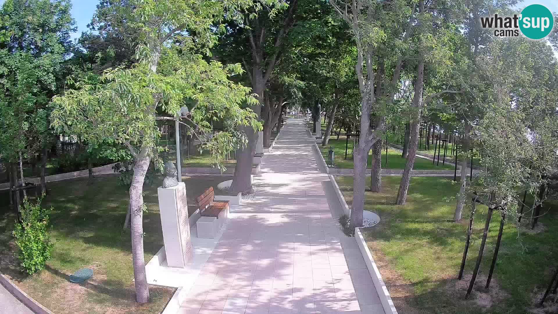 Webcam Schriftstellerpark Senj – Live am Meer