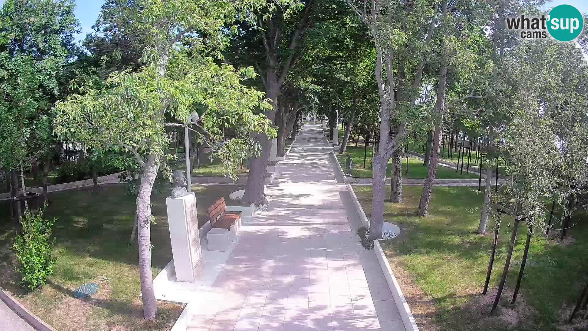 Writers’ Park Webcam Senj – Live by the Sea