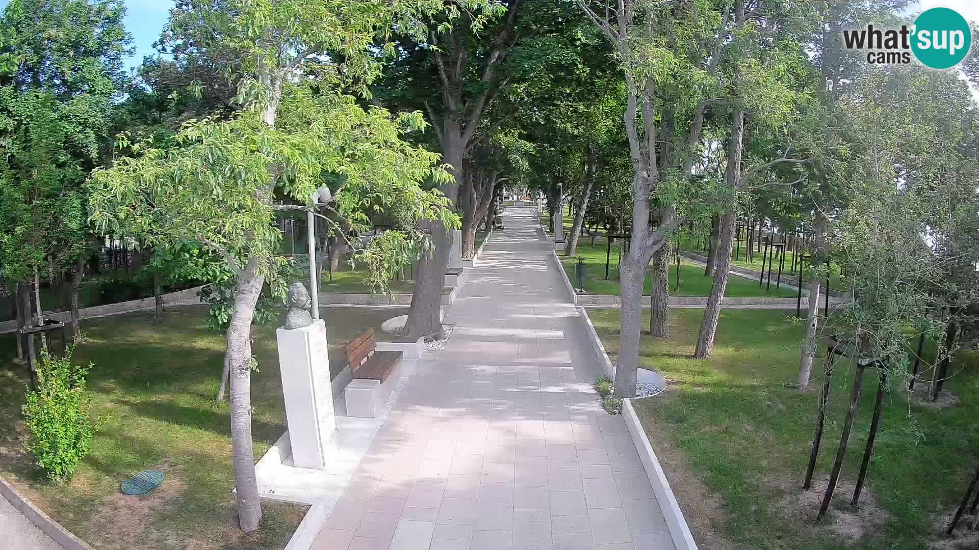 Webcam Schriftstellerpark Senj – Live am Meer