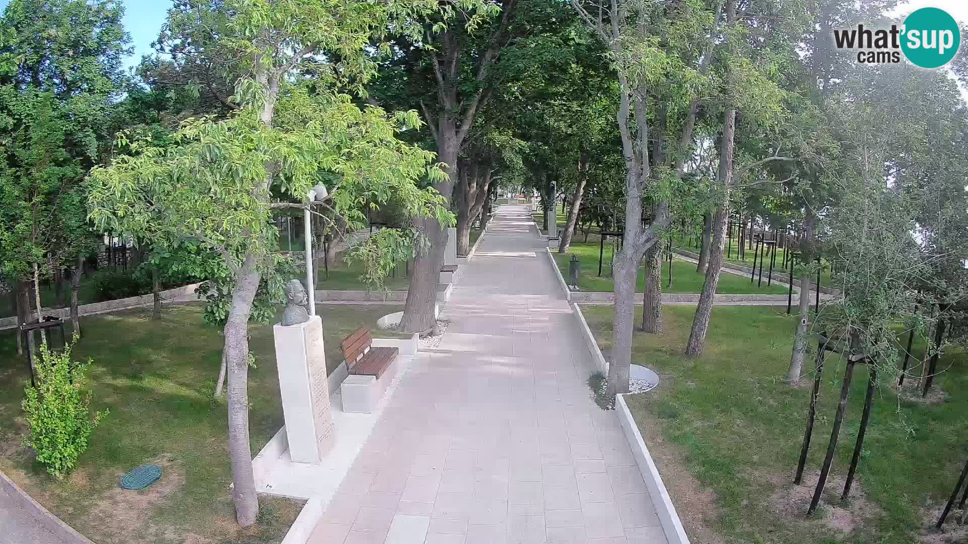 Webcam Schriftstellerpark Senj – Live am Meer