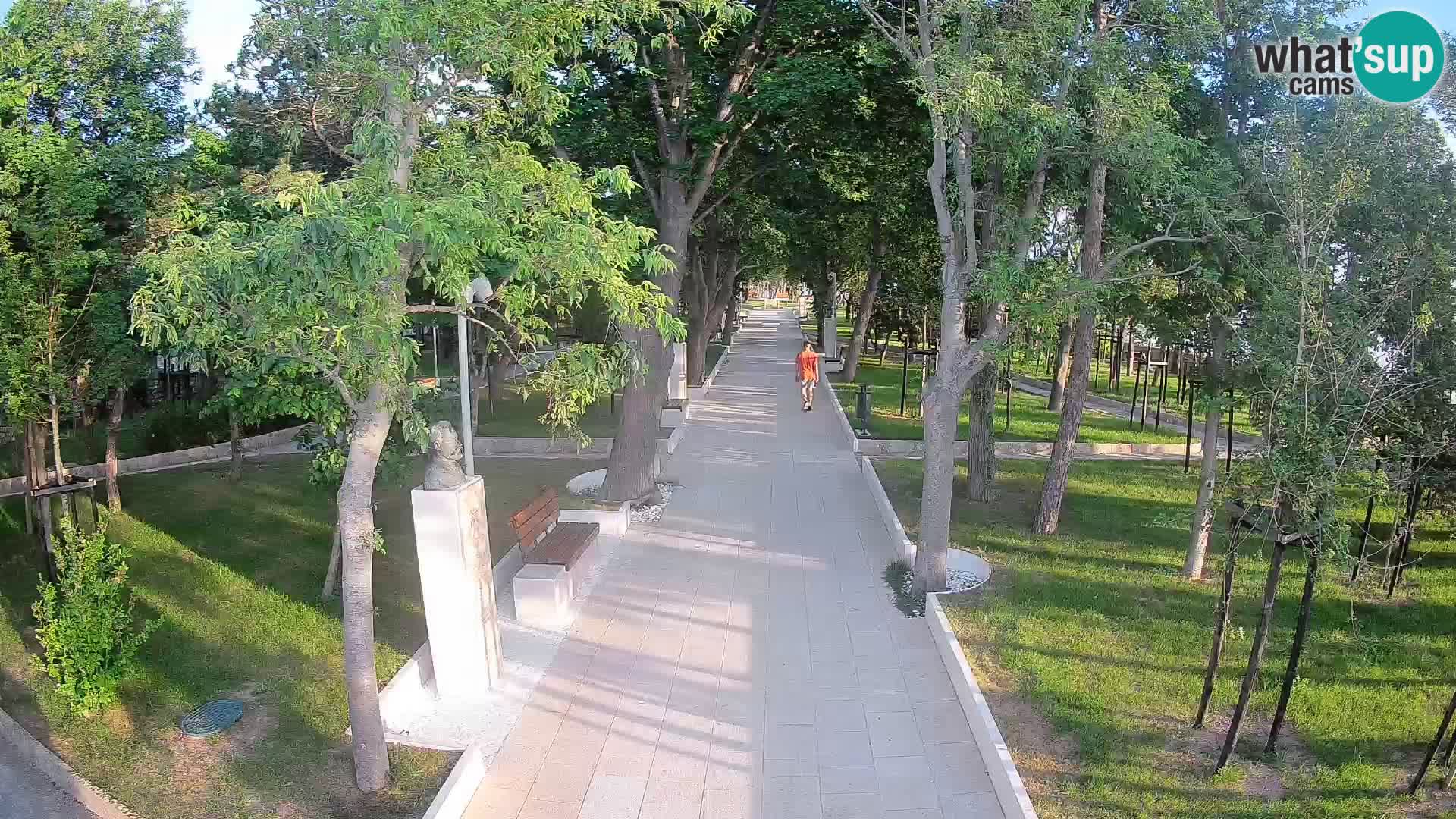 Park pisateljev Senj – Pogled v živo ob morju