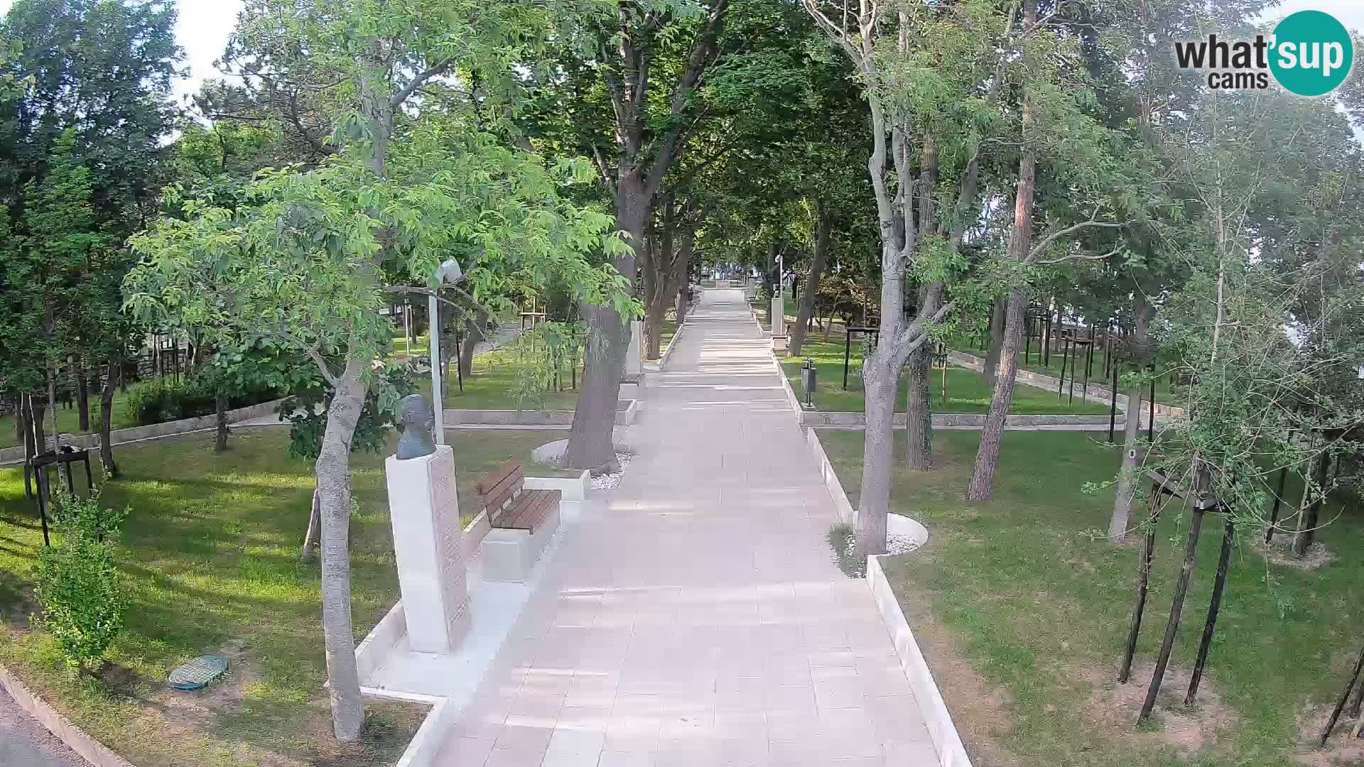 Webcam Schriftstellerpark Senj – Live am Meer