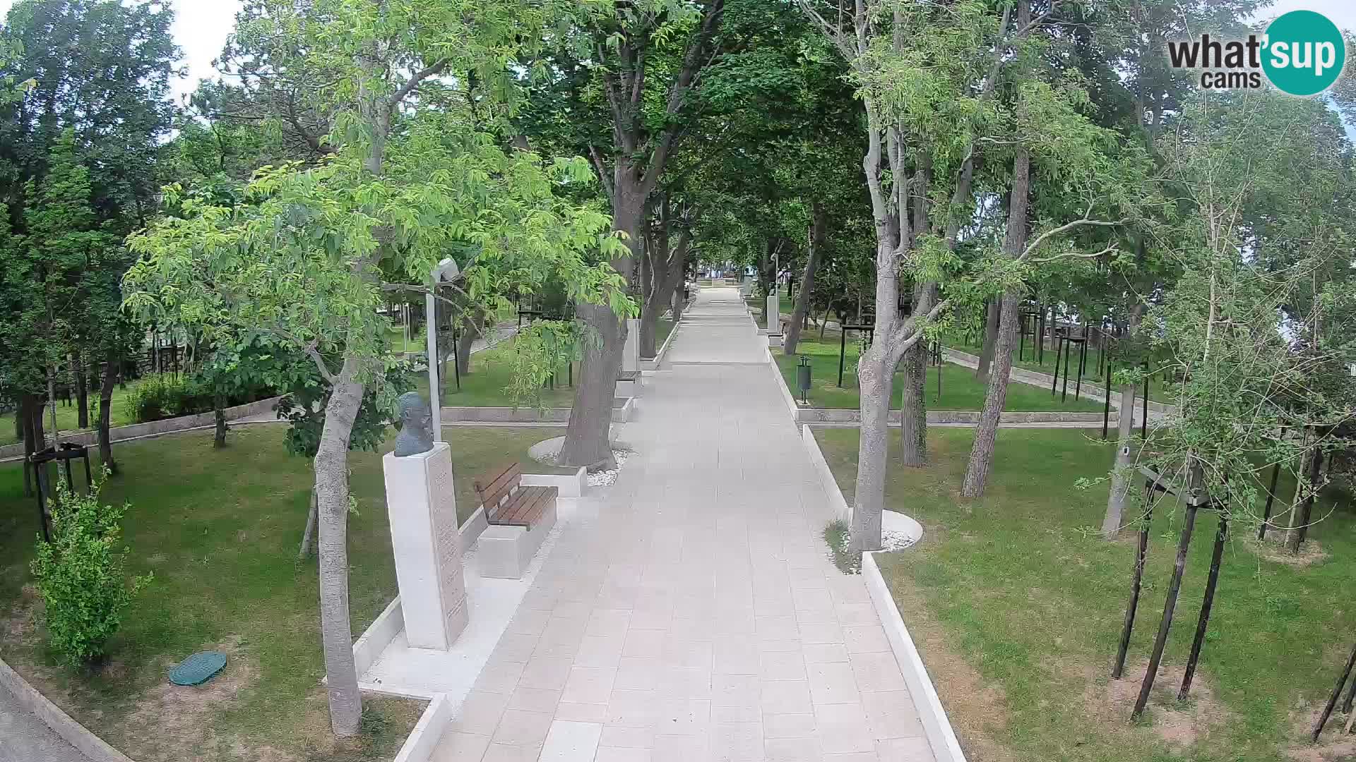 Writers’ Park Webcam Senj – Live by the Sea