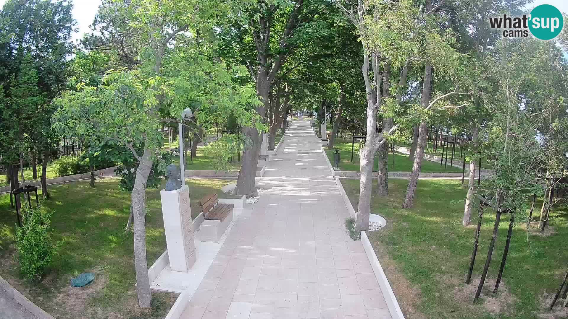 Writers’ Park Webcam Senj – Live by the Sea