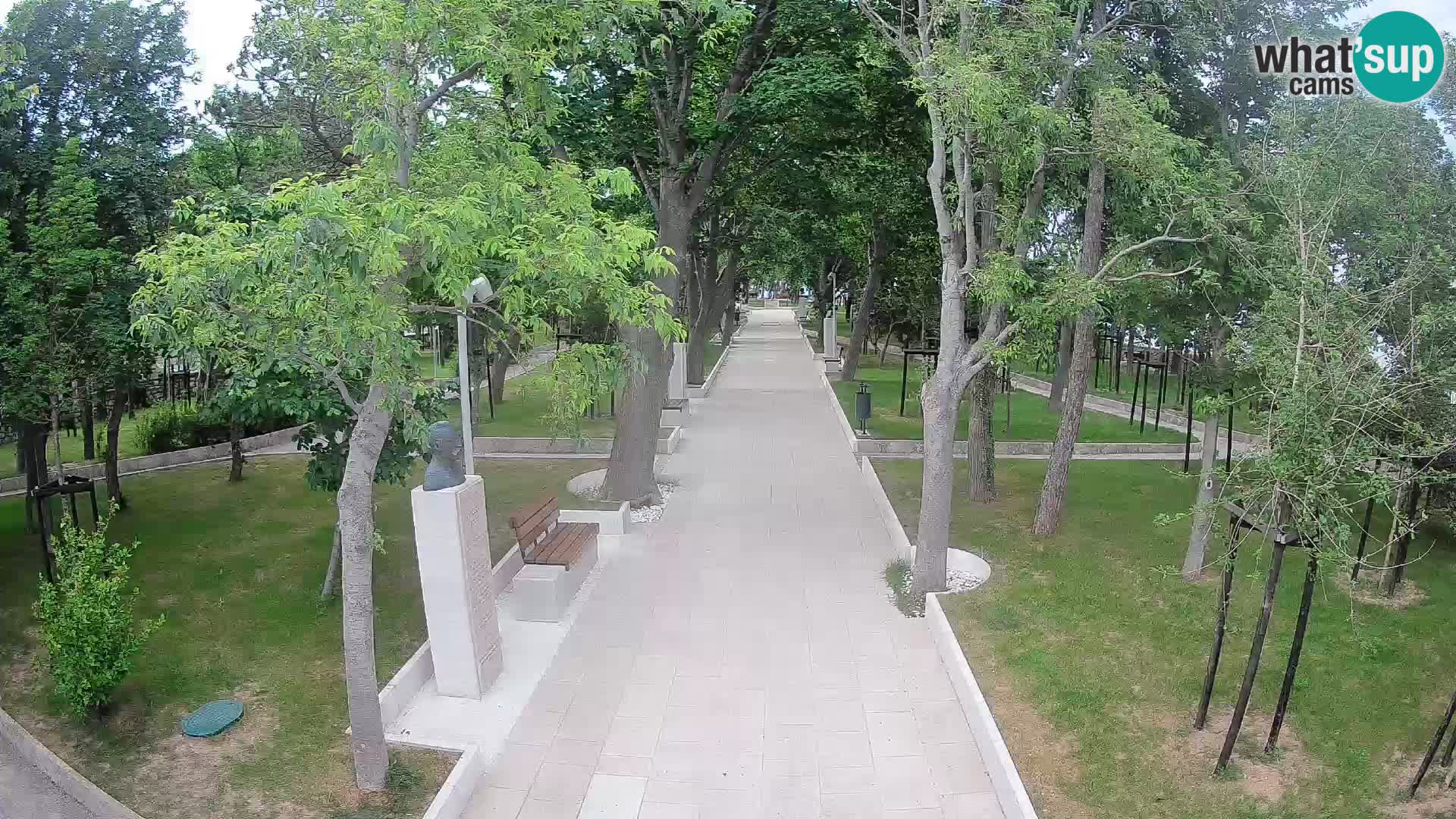 Webcam Schriftstellerpark Senj – Live am Meer