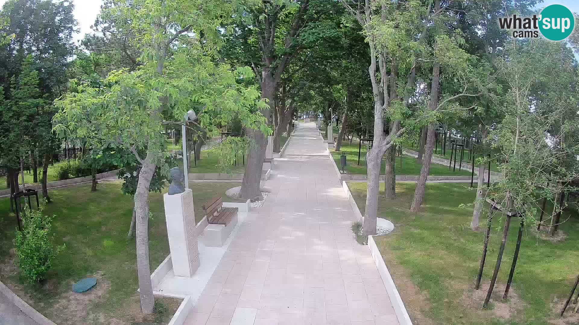 Writers’ Park Webcam Senj – Live by the Sea