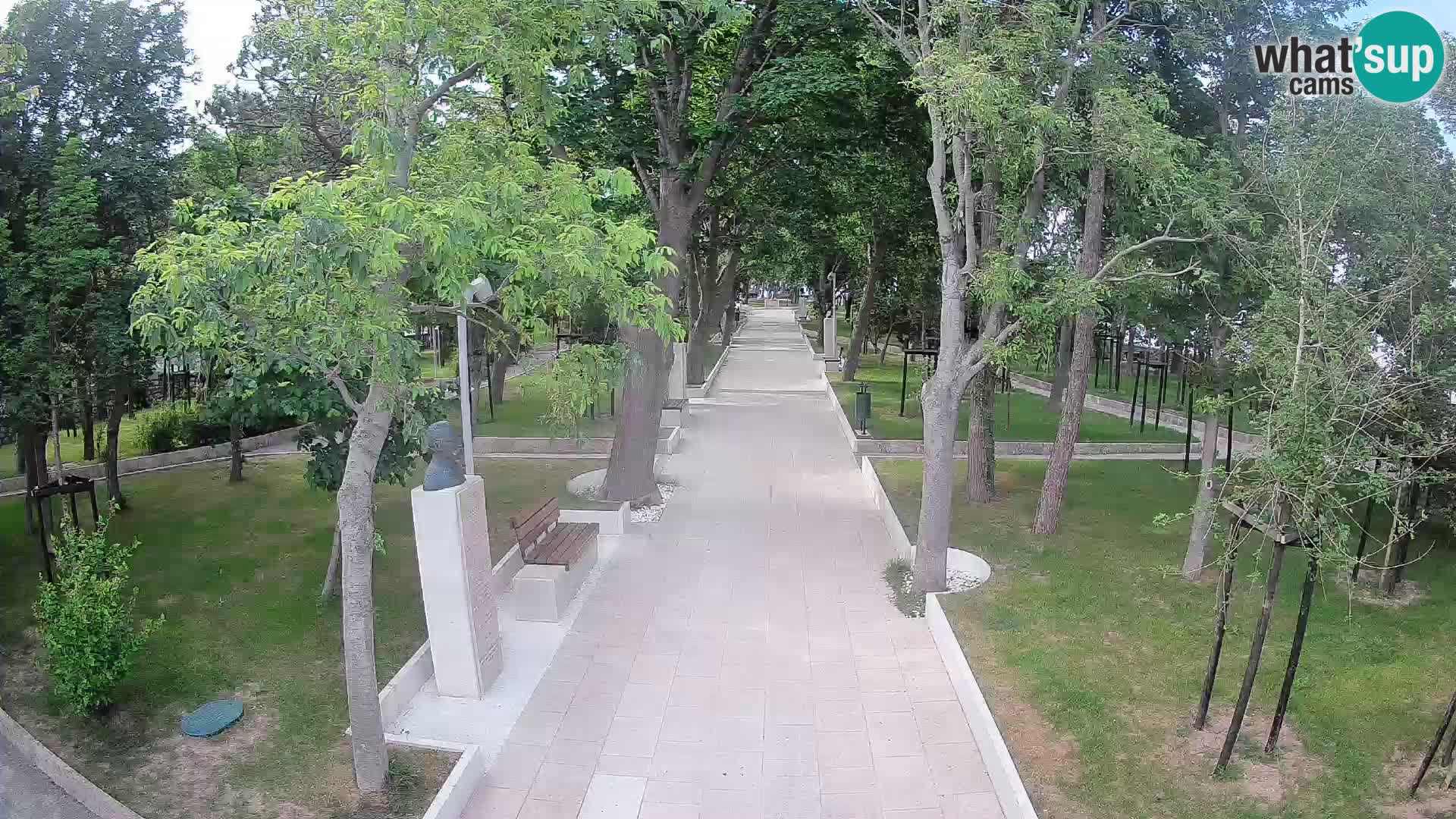 Webcam Schriftstellerpark Senj – Live am Meer