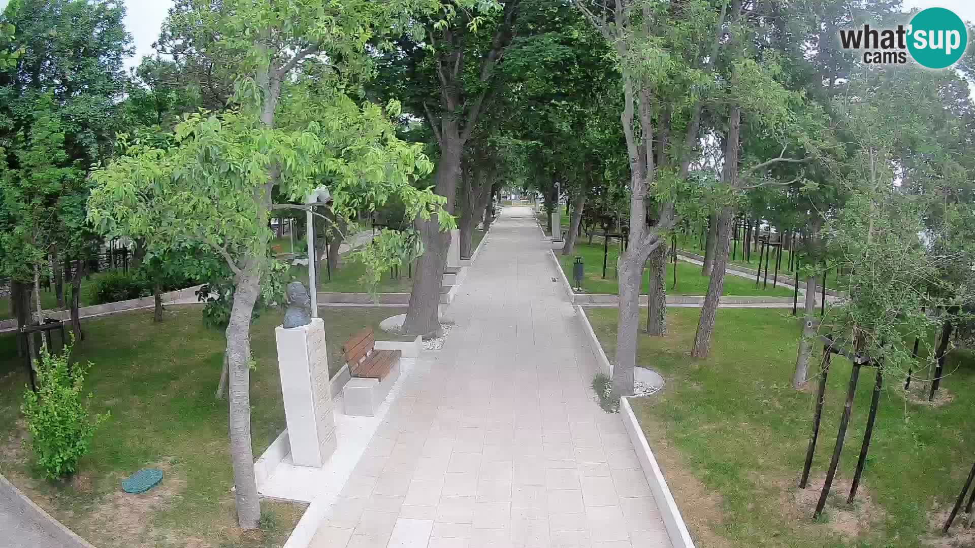 Webcam Schriftstellerpark Senj – Live am Meer