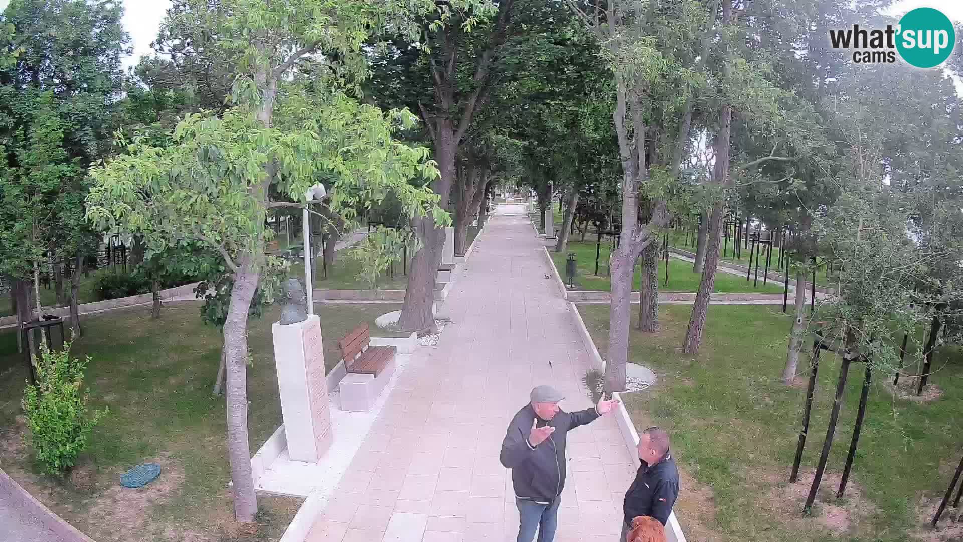Park pisateljev Senj – Pogled v živo ob morju