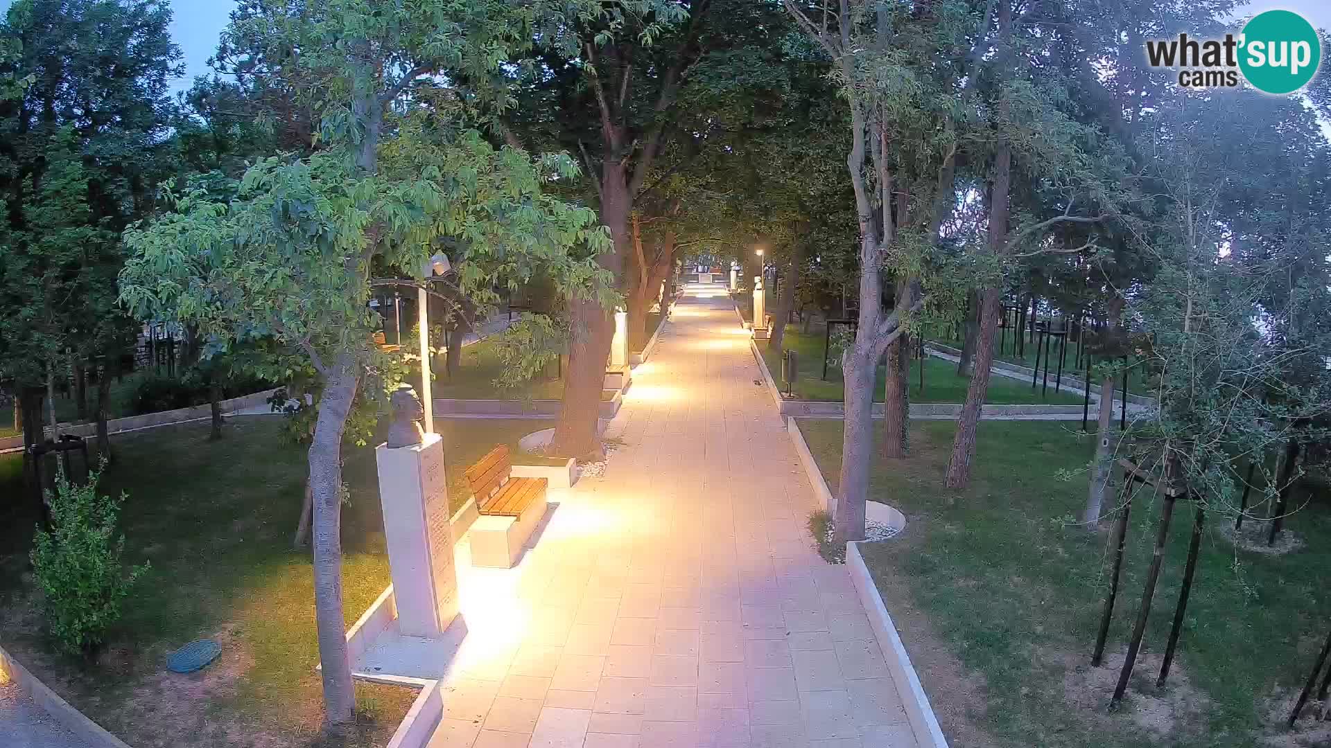 Writers’ Park Webcam Senj – Live by the Sea