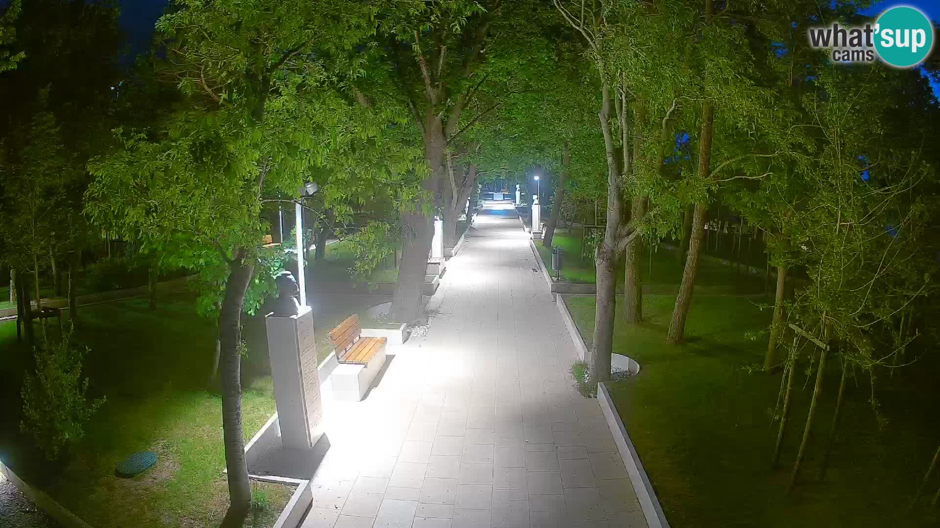 Webcam Schriftstellerpark Senj – Live am Meer