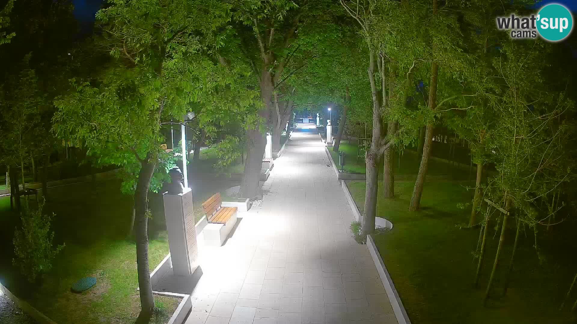 Webcam Schriftstellerpark Senj – Live am Meer