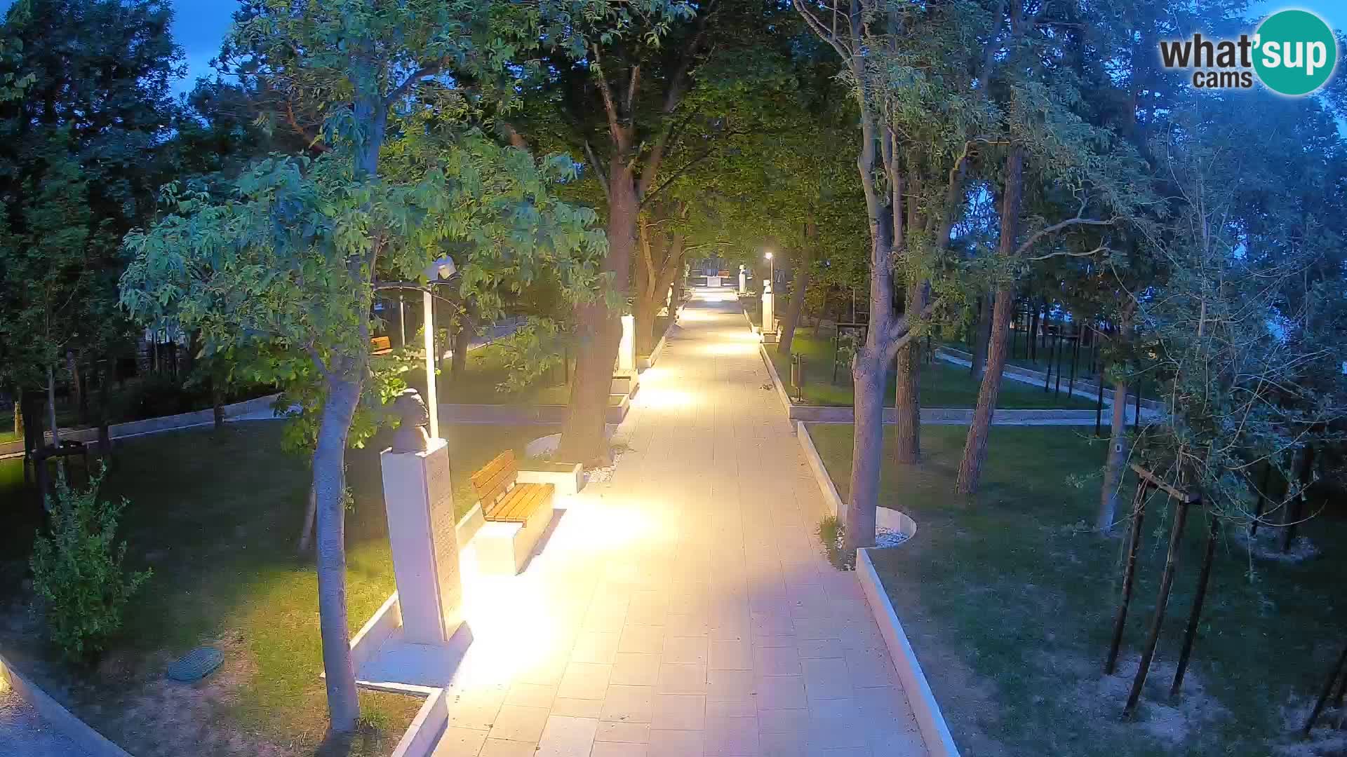 Writers’ Park Webcam Senj – Live by the Sea