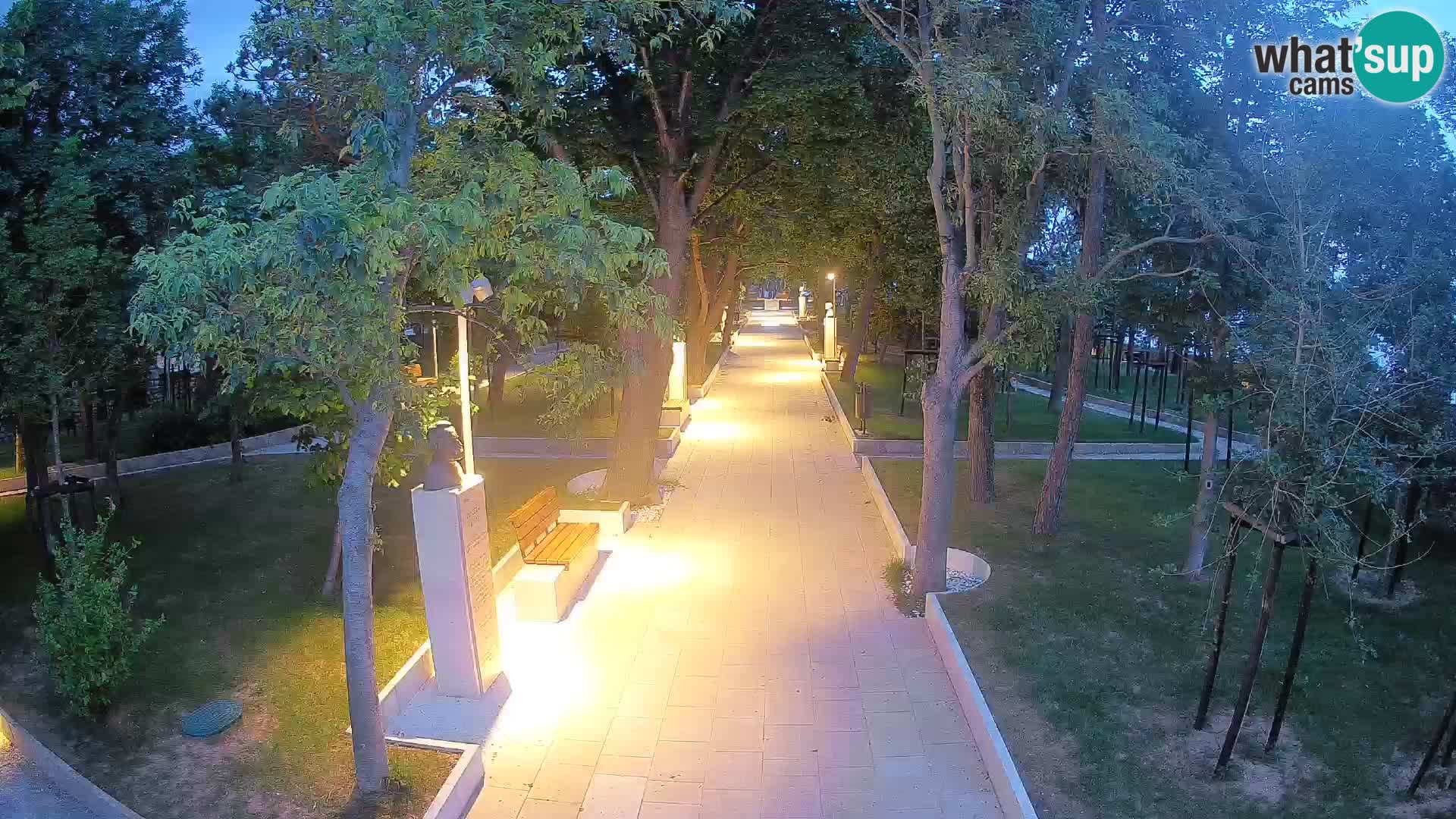 Writers’ Park Webcam Senj – Live by the Sea