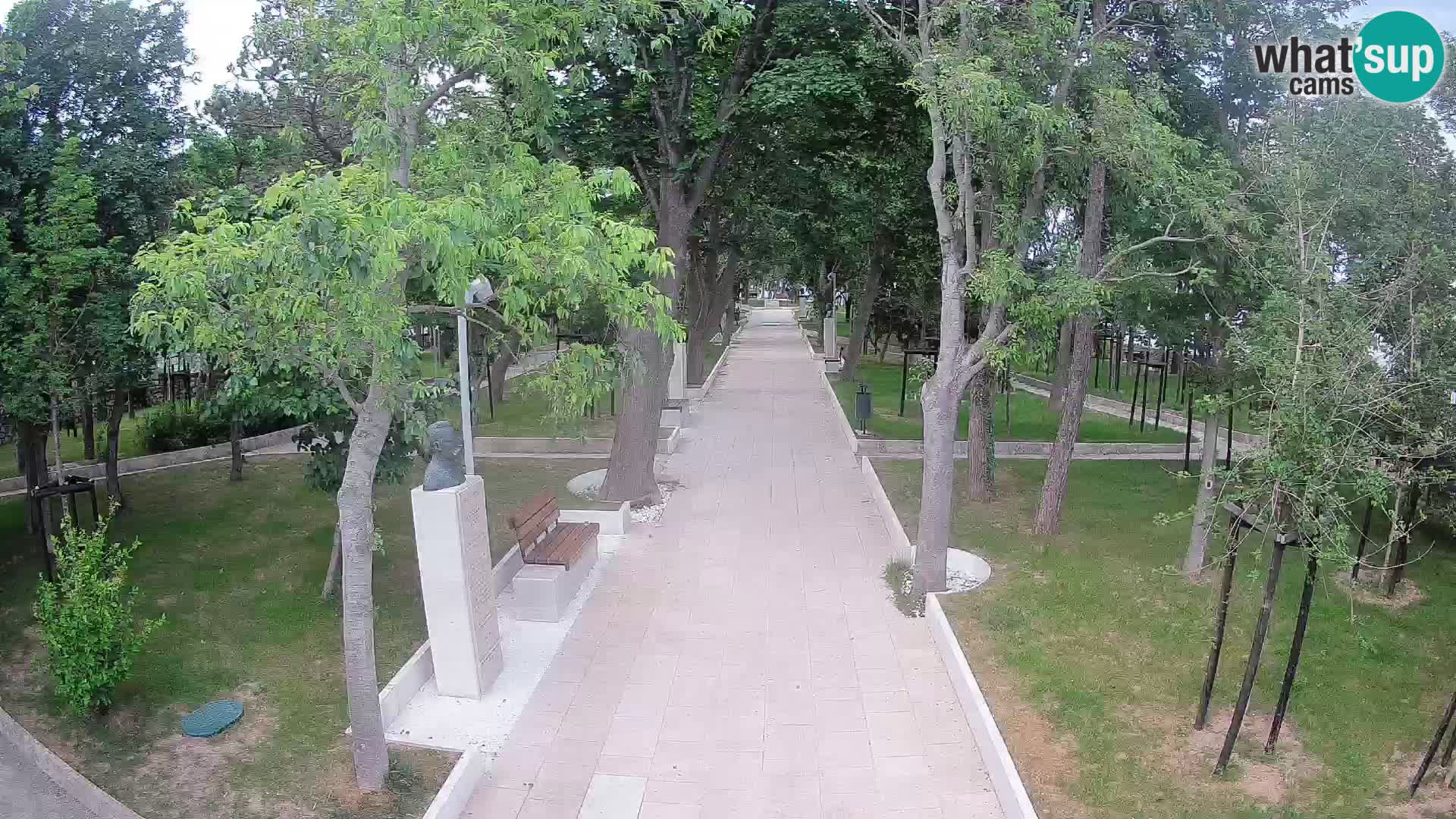 Writers’ Park Webcam Senj – Live by the Sea