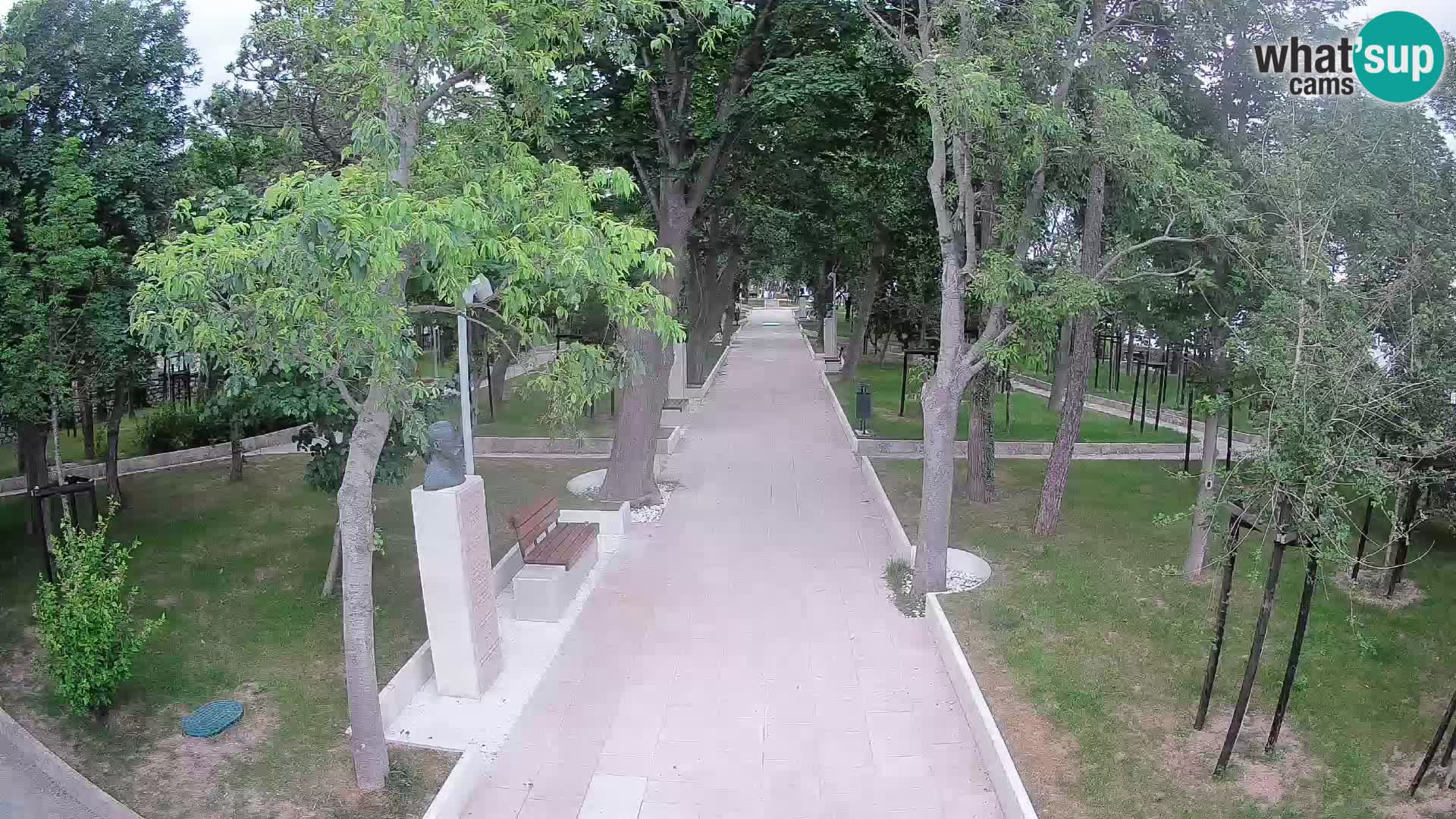 Webcam Schriftstellerpark Senj – Live am Meer
