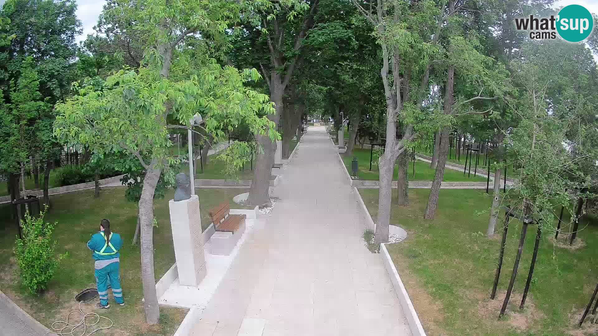 Webcam Schriftstellerpark Senj – Live am Meer
