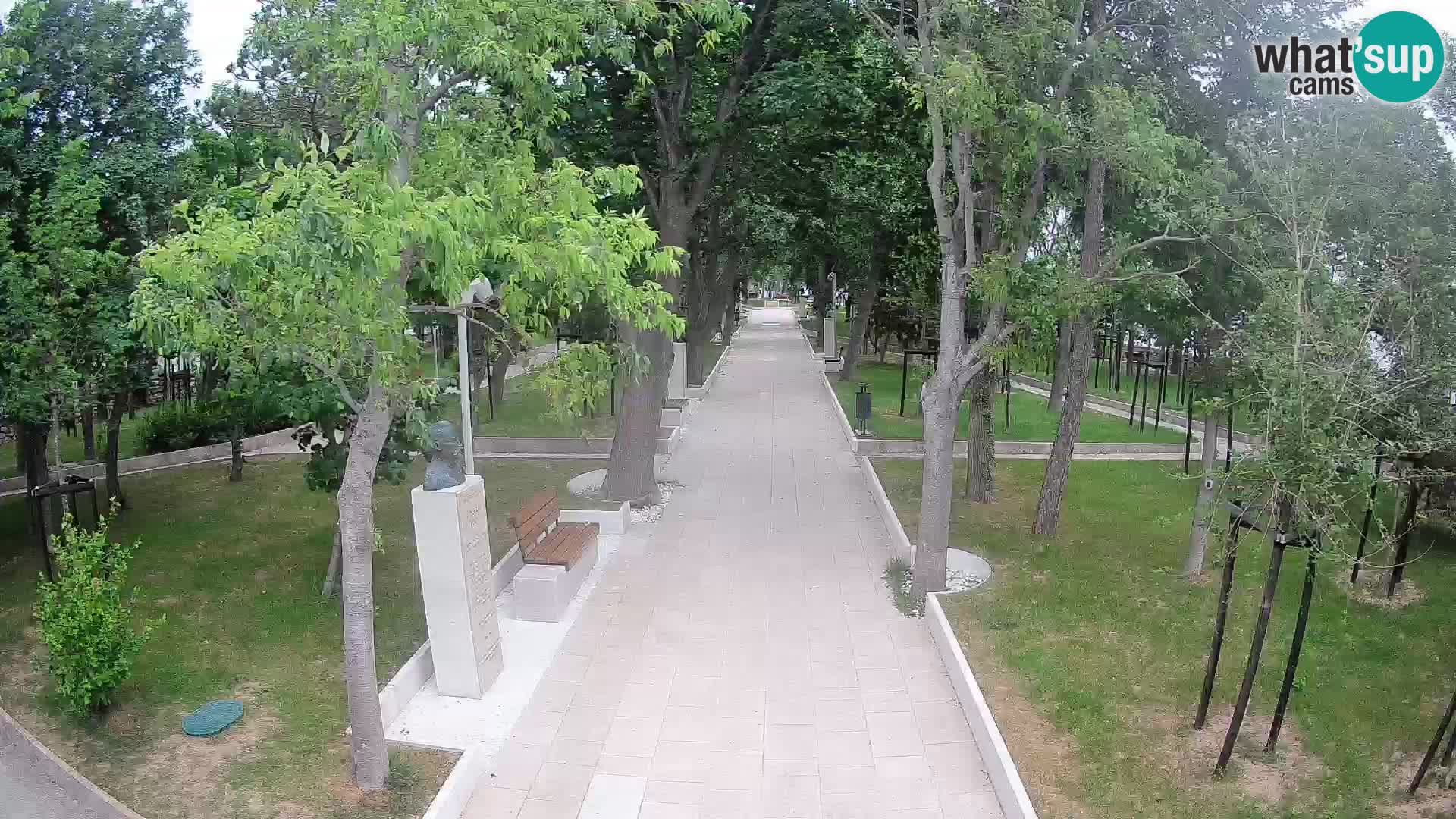 Webcam Schriftstellerpark Senj – Live am Meer