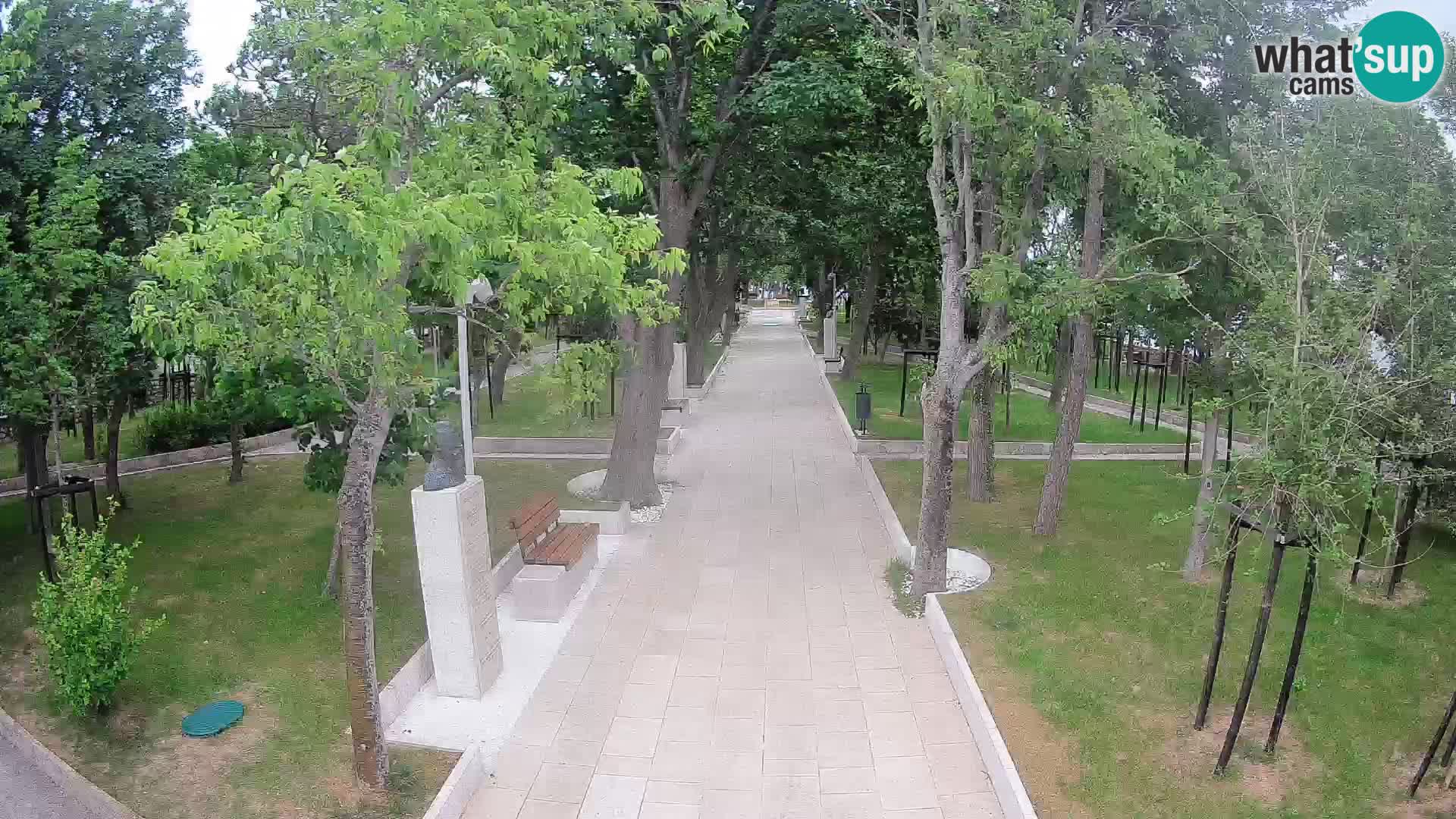 Webcam Schriftstellerpark Senj – Live am Meer